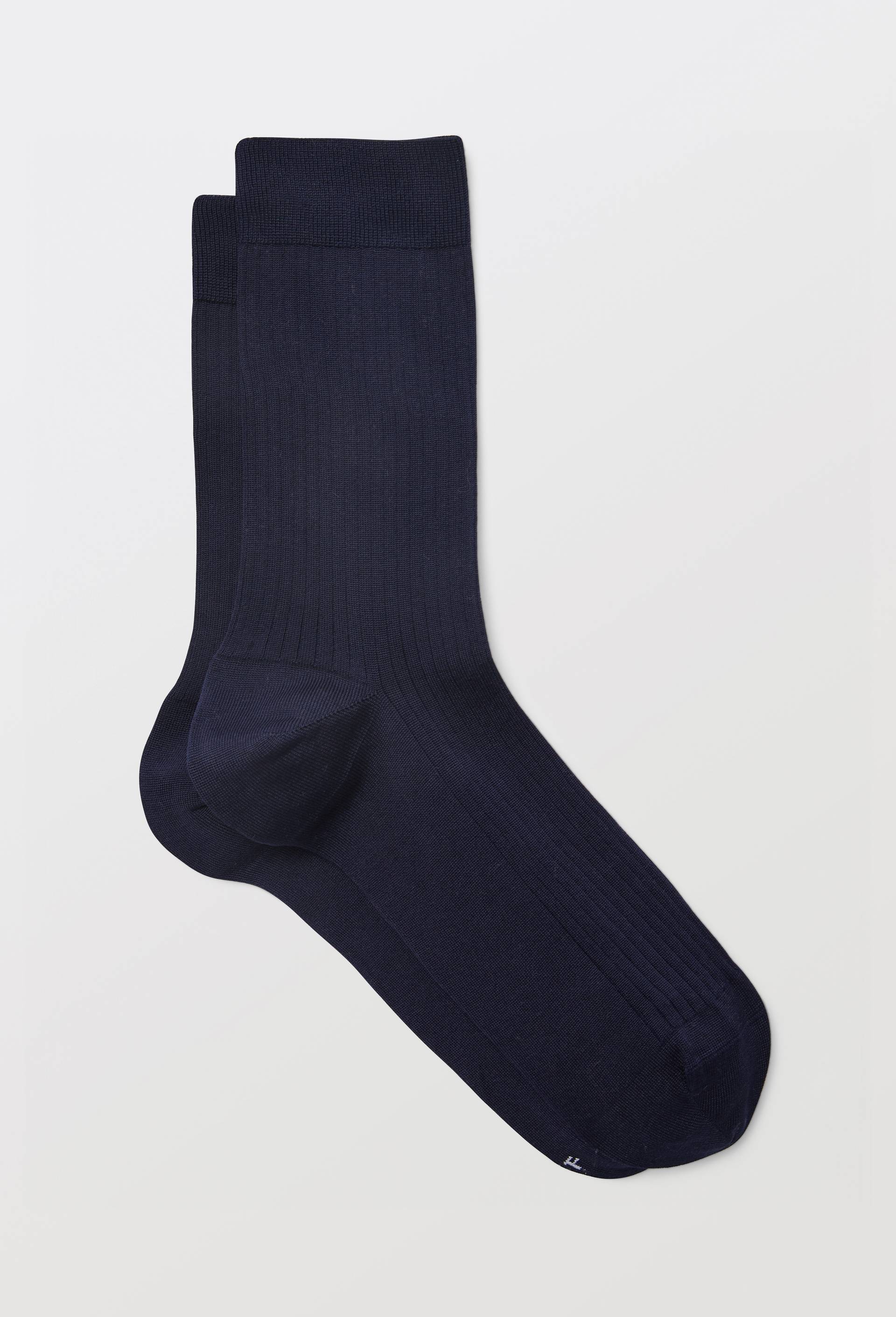 Paire de chaussettes en fil d'&eacute;cosse  Bleufor&ecirc;t, Bleu fonc&eacute;, swatch image