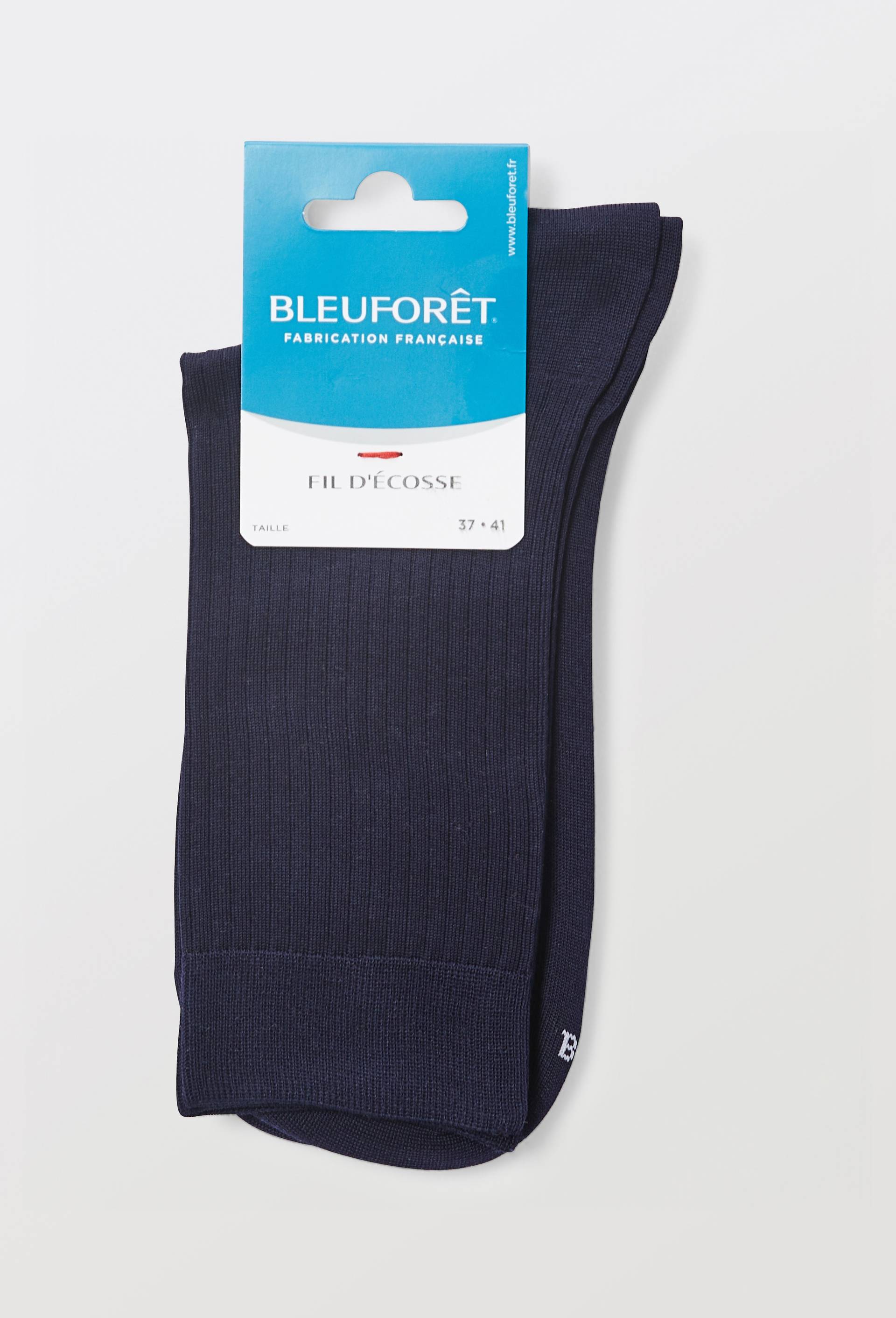 Paire de chaussettes en fil d'&eacute;cosse  Bleufor&ecirc;t, Bleu fonc&eacute;, large image number 2