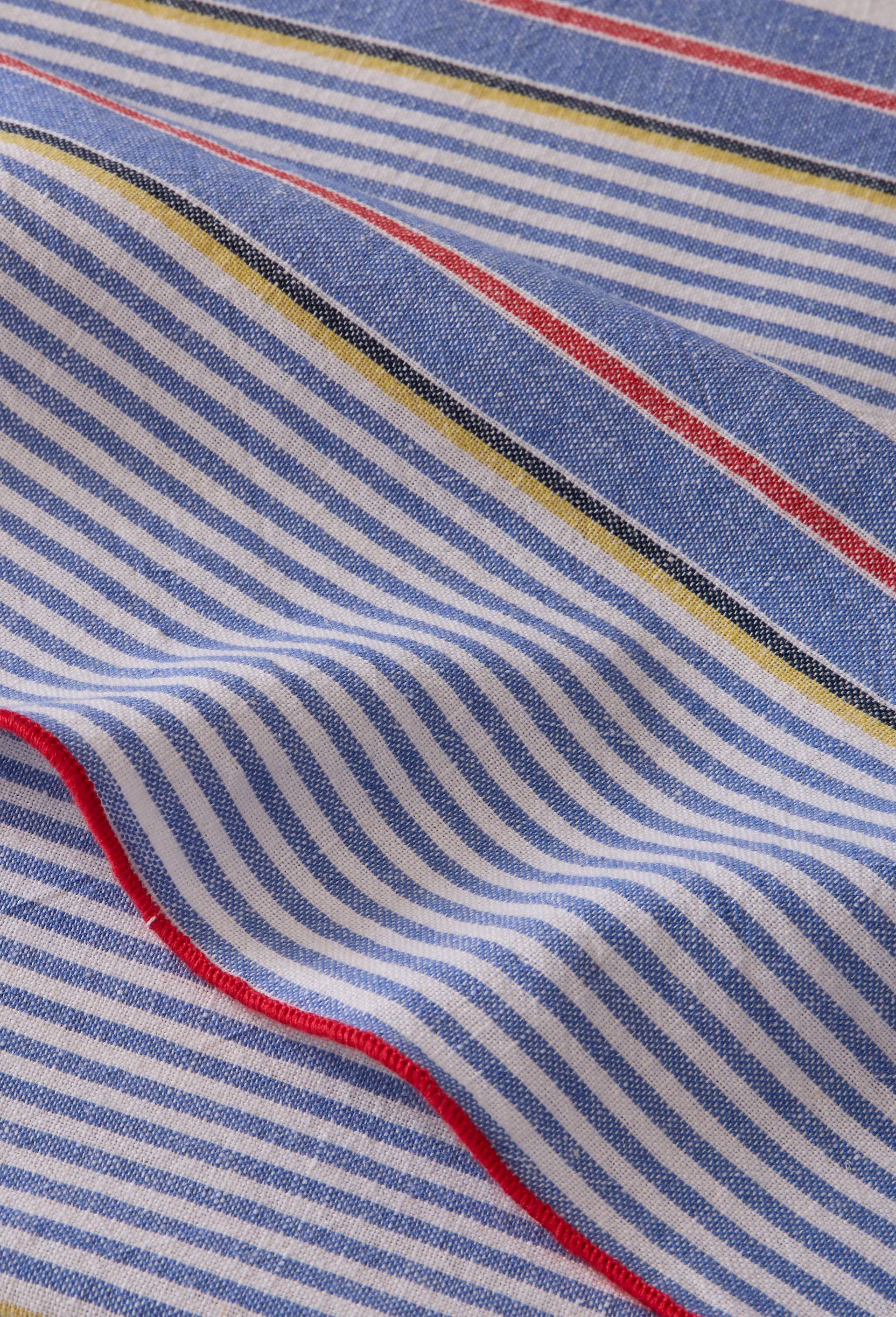 Nappe rectangulaire, 170x250cm, coton-lin, Bleu, large image number 1.0
