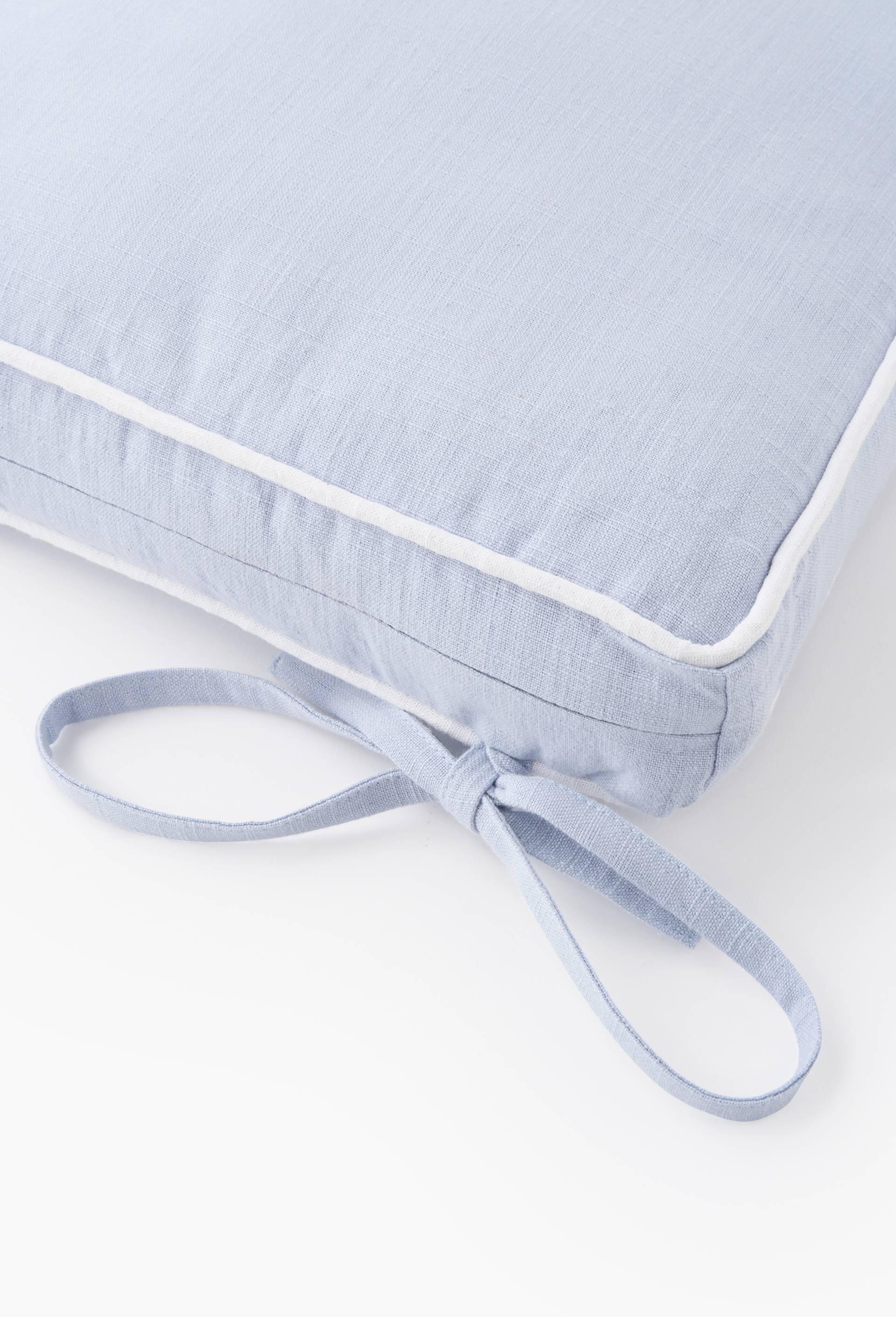 Galette de chaise, 40x40cm, 100% coton, Bleu clair, large image number 1.0