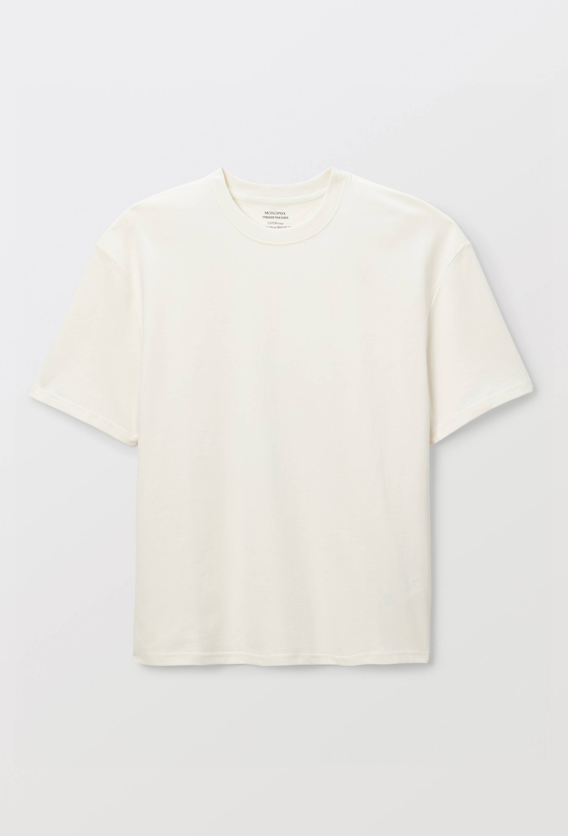 T-shirt &agrave; manches courtes imprim&eacute; au dos en coton BIO GOTS, Beige clair, large image number 2.0