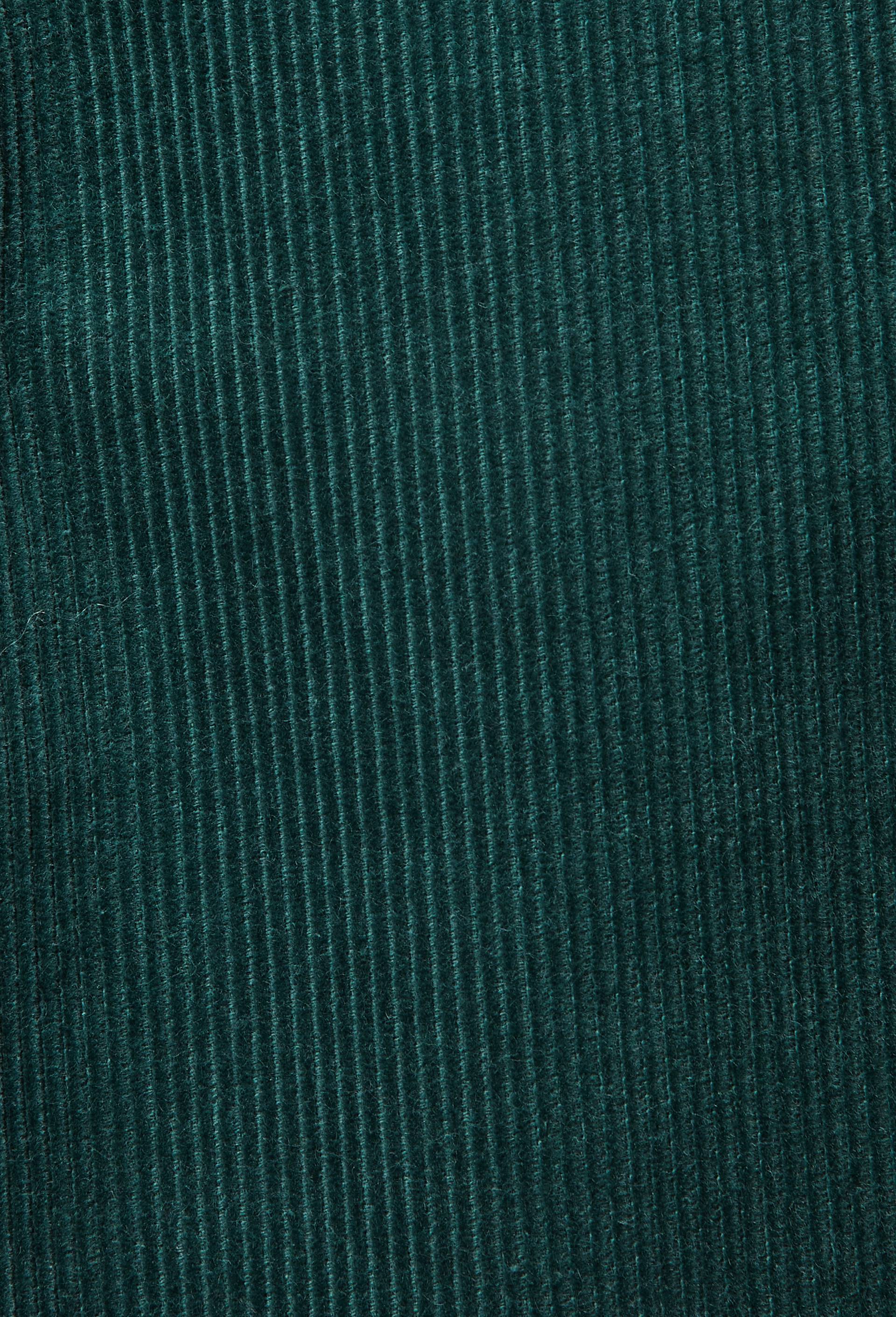 Pantalon taille &eacute;lastique uni en velours en coton BIO GOTS, Vert, large image number 3