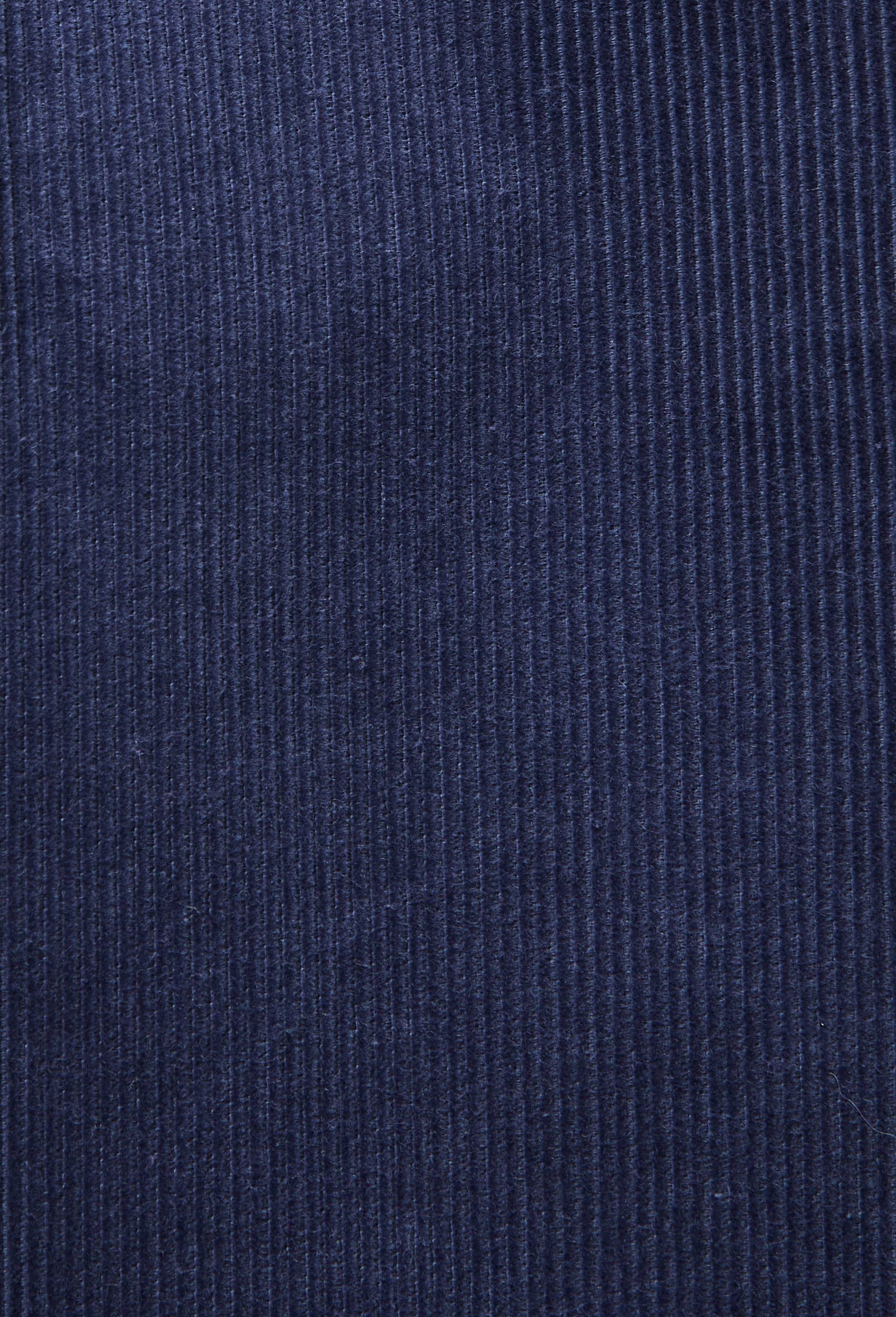 Pantalon taille &eacute;lastique uni en velours en coton BIO GOTS, Bleu fonc&eacute;, large image number 3.0