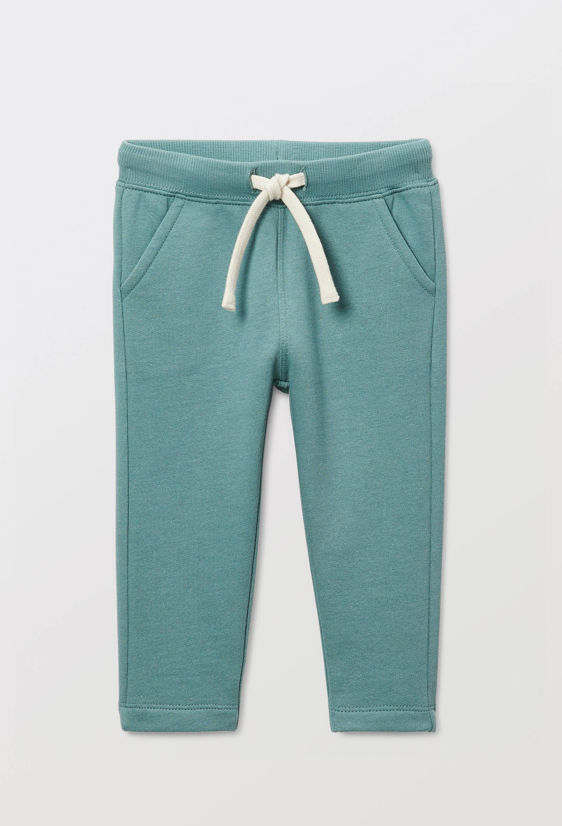 Jogging uni en molleton en coton BIO GOTS, Vert, large image number 1.0