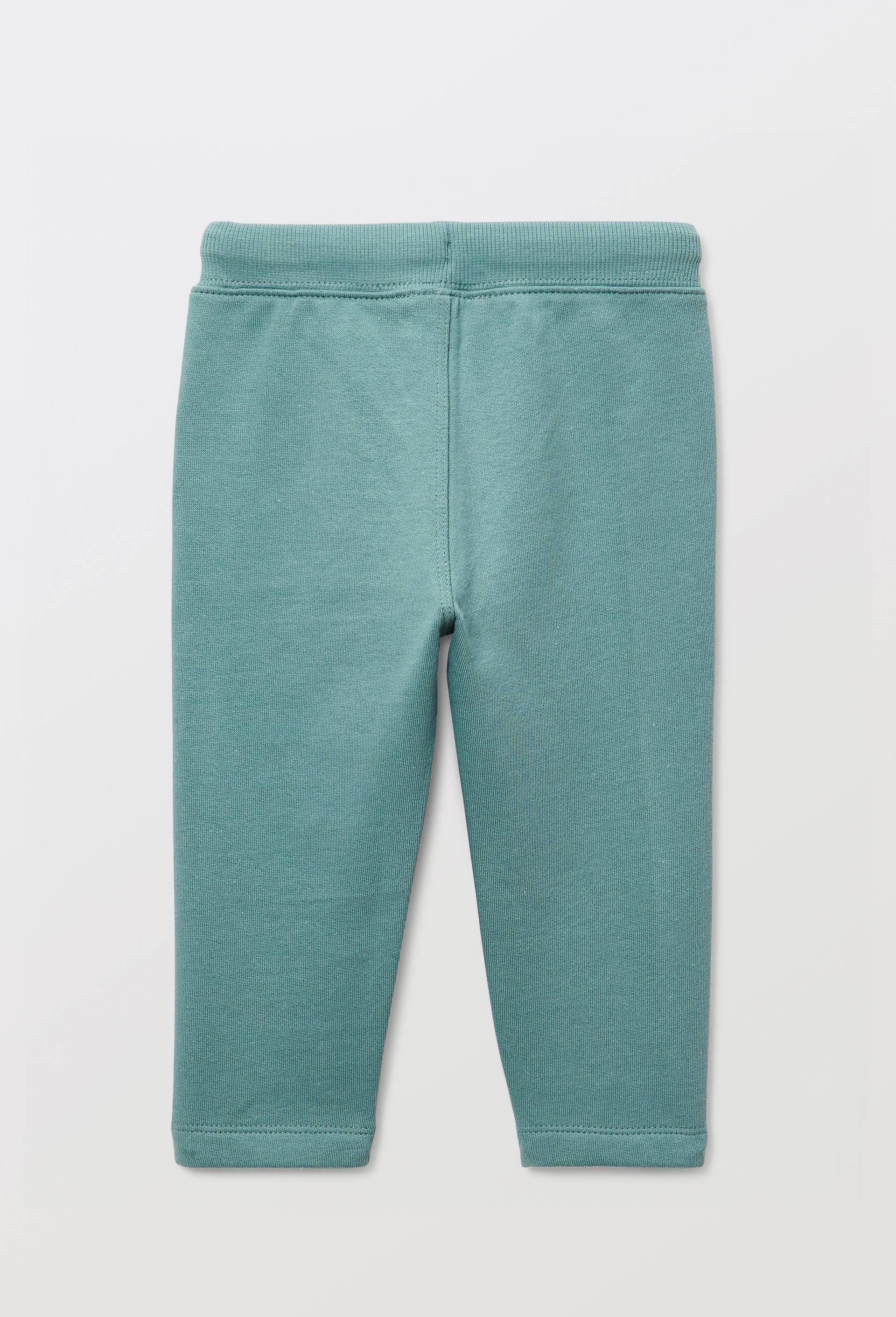 Jogging uni en molleton en coton BIO GOTS, Vert, large image number 2.0