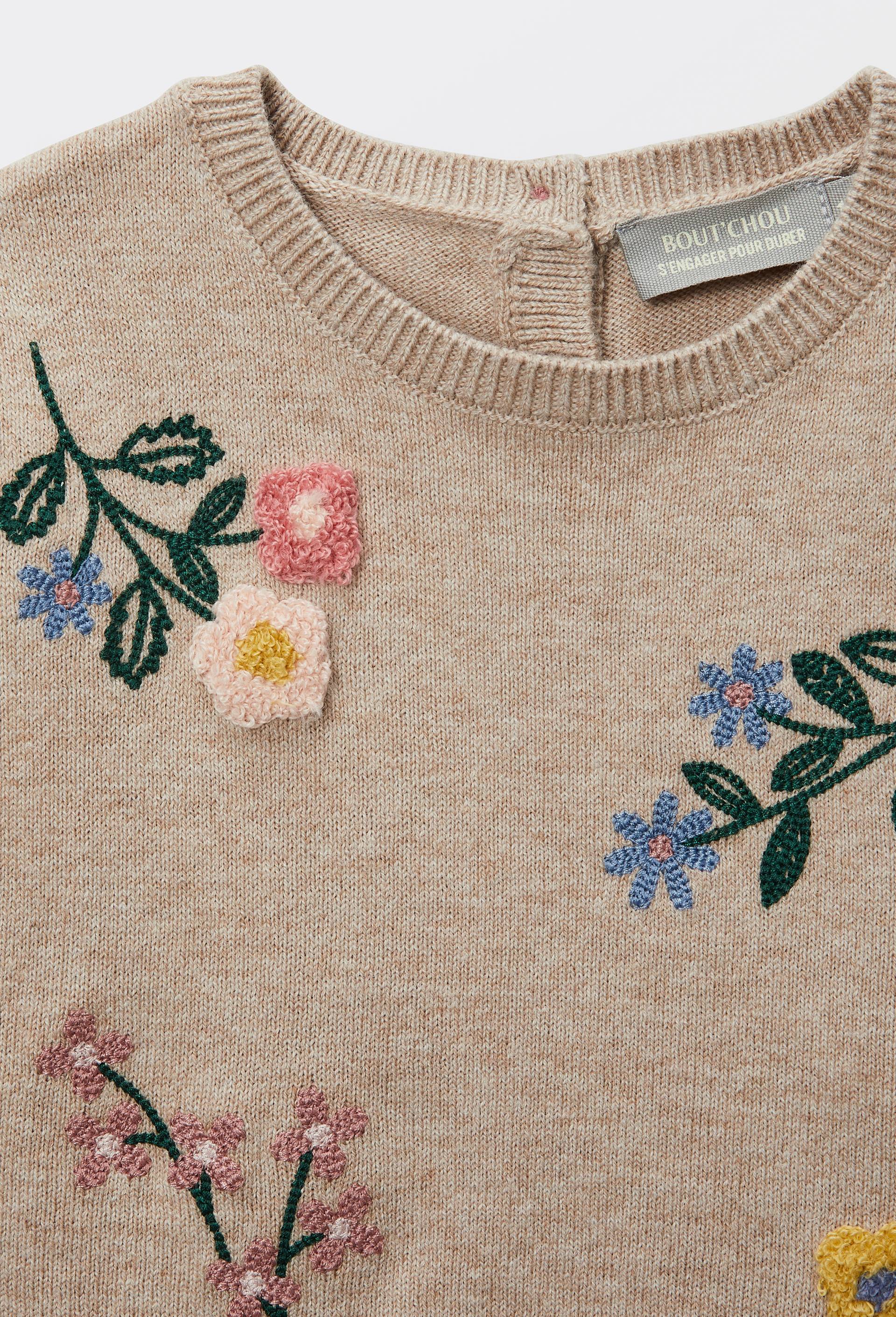Pull fantaisie contenant de la laine, Beige, large image number 2.0