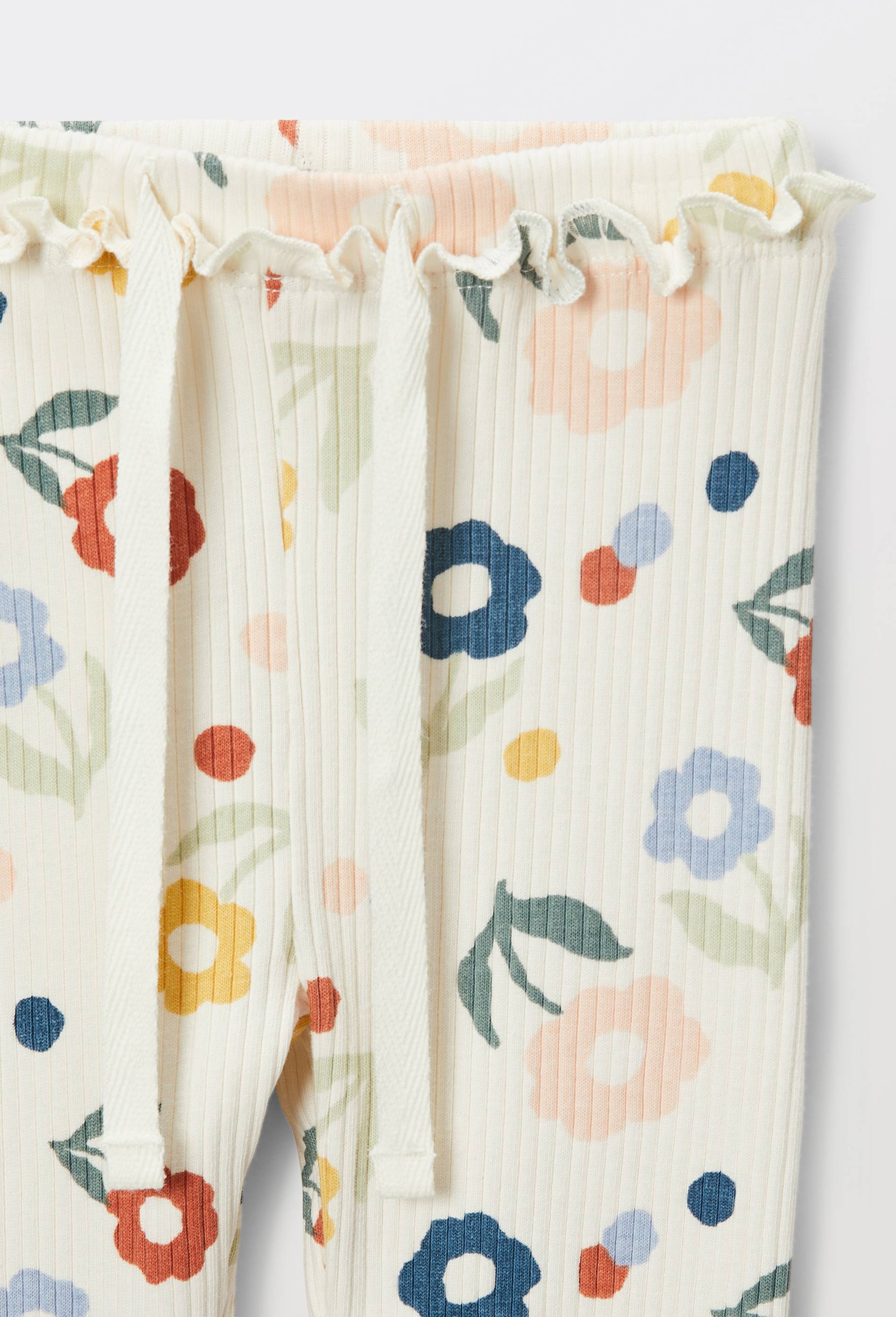 Legging c&ocirc;tel&eacute; imprim&eacute; en coton BIO GOTS, Beige clair, large image number 3
