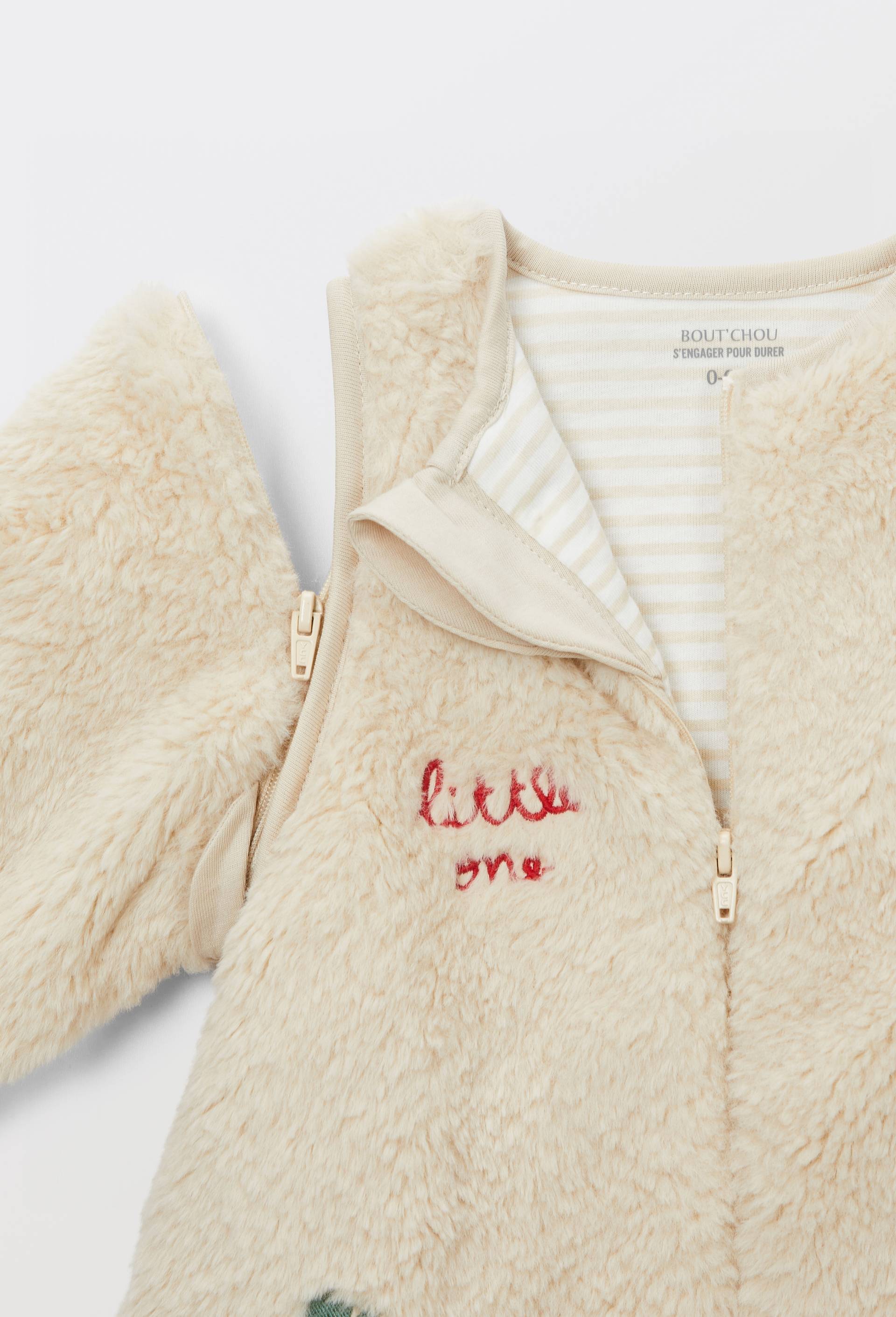 Gigoteuse en sherpa TOG 3,5 en coton BIO, Beige clair, large image number 2.0