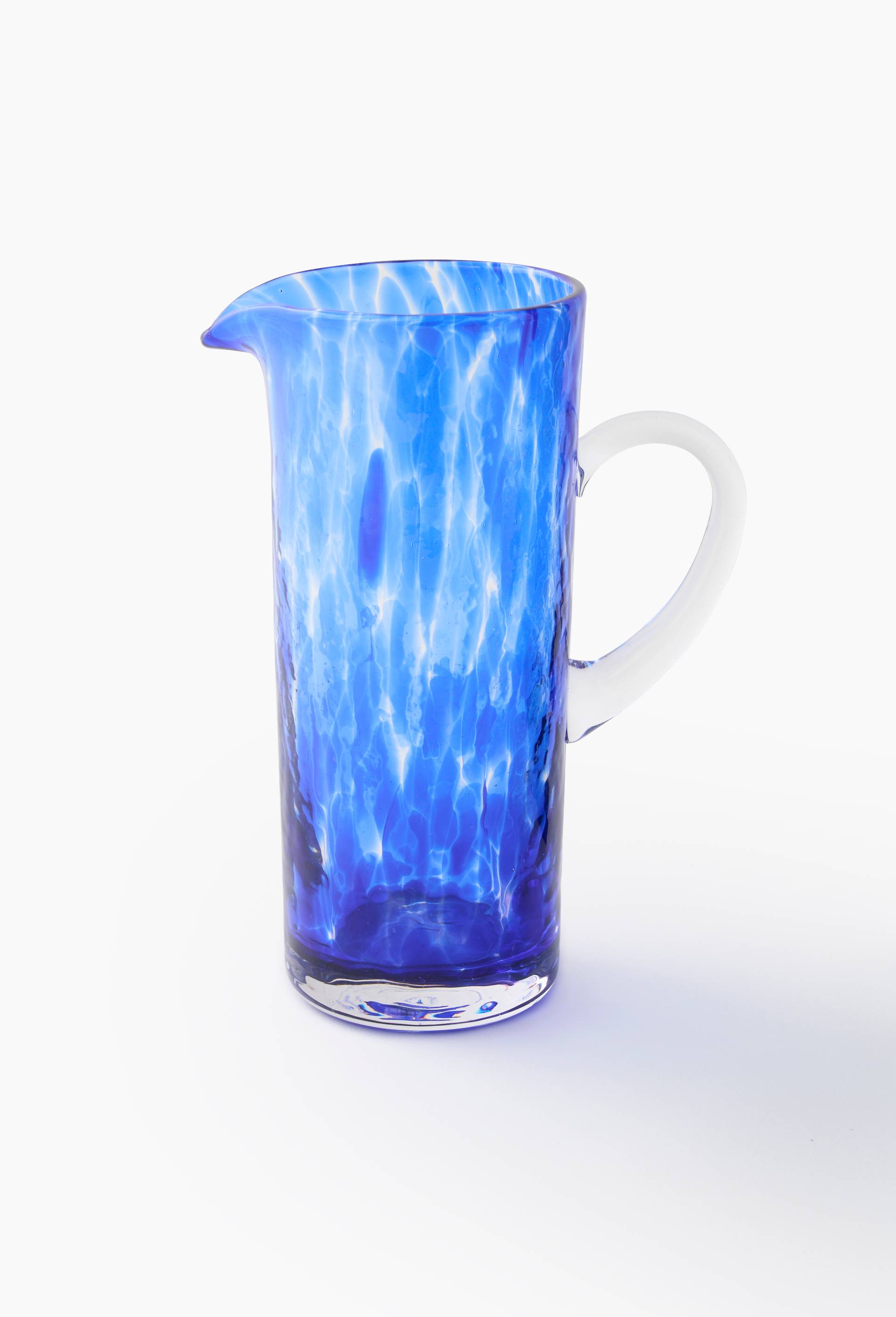 Pichet finition tachet&eacute;e, 1,5L, Bleu, large image number 1