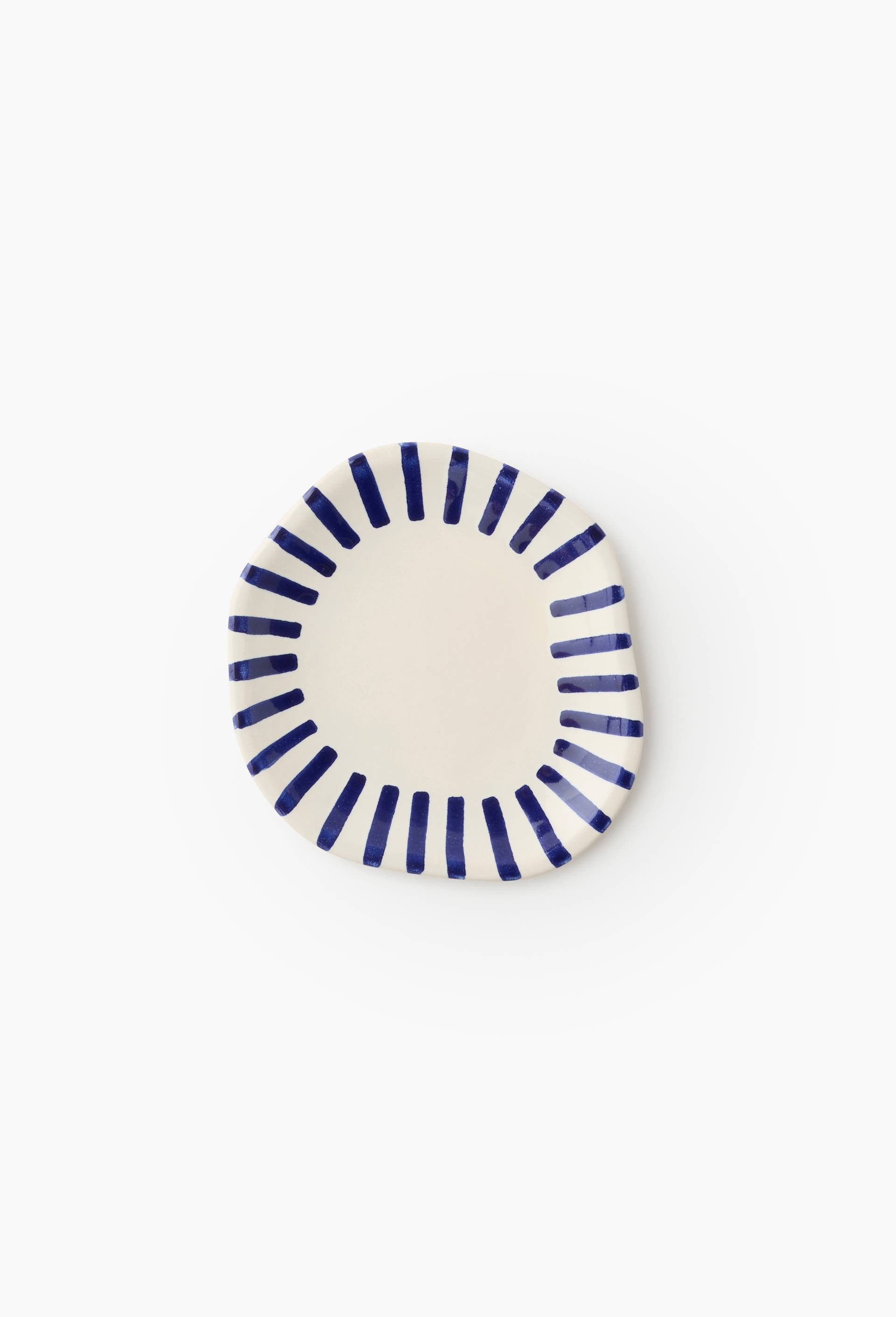 Assiette &agrave; pain finition irr&eacute;guli&egrave;re, 14cm, Ecru, large image number 1.0