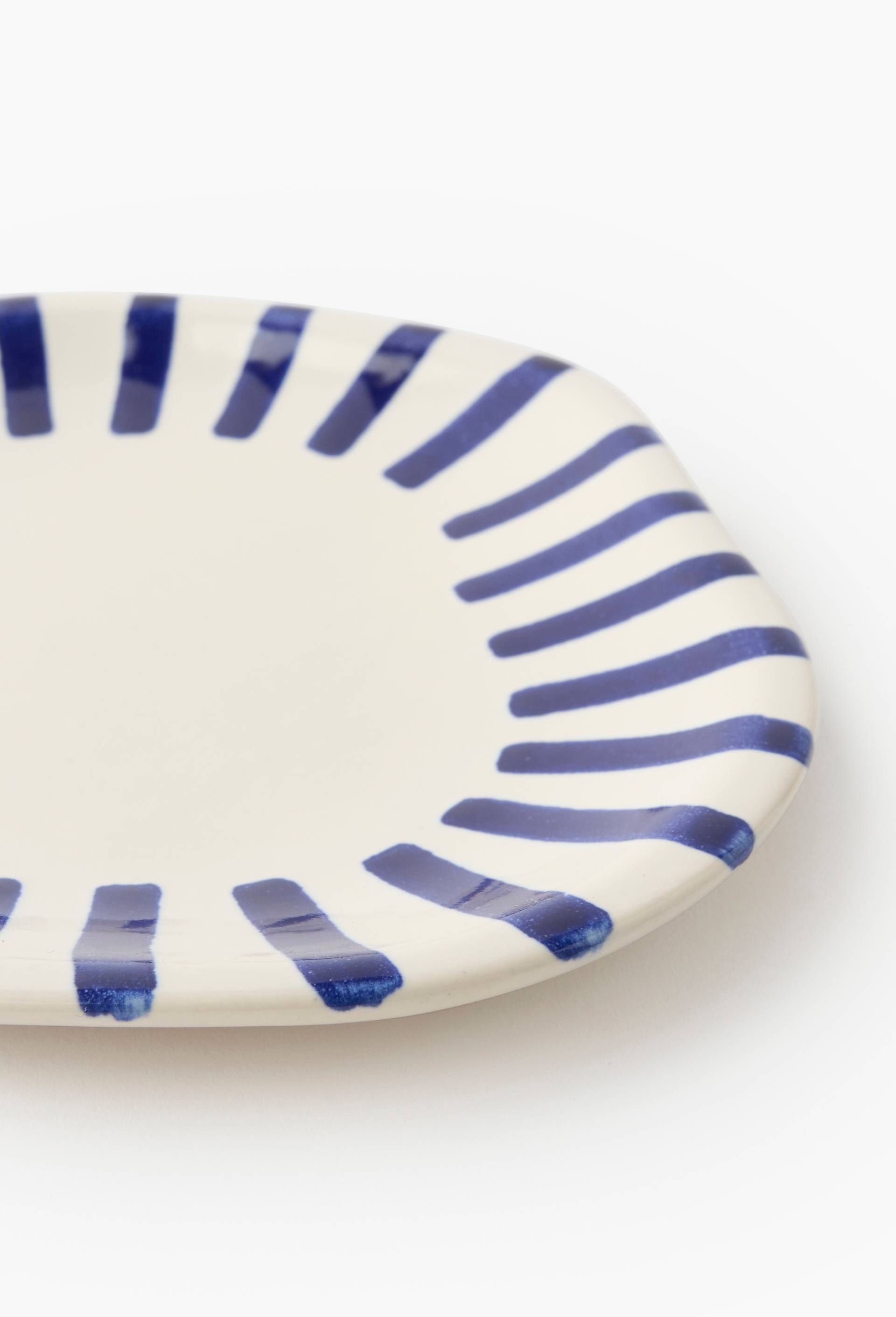 Assiette &agrave; pain finition irr&eacute;guli&egrave;re, 14cm, Ecru, large image number 2.0