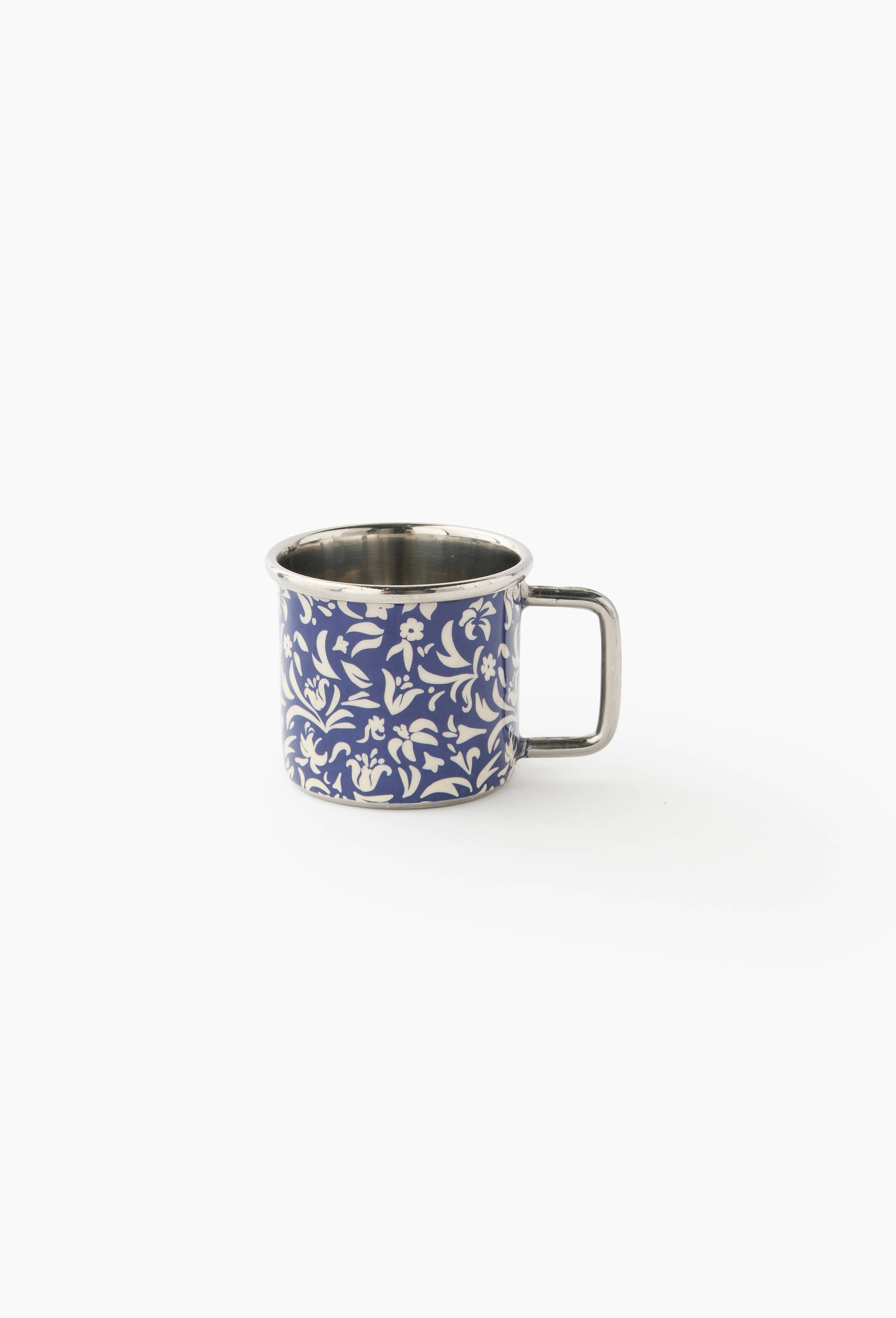Tasse finition imprim&eacute;e, 19cl, en acier inoxydable, Bleu, large image number 0
