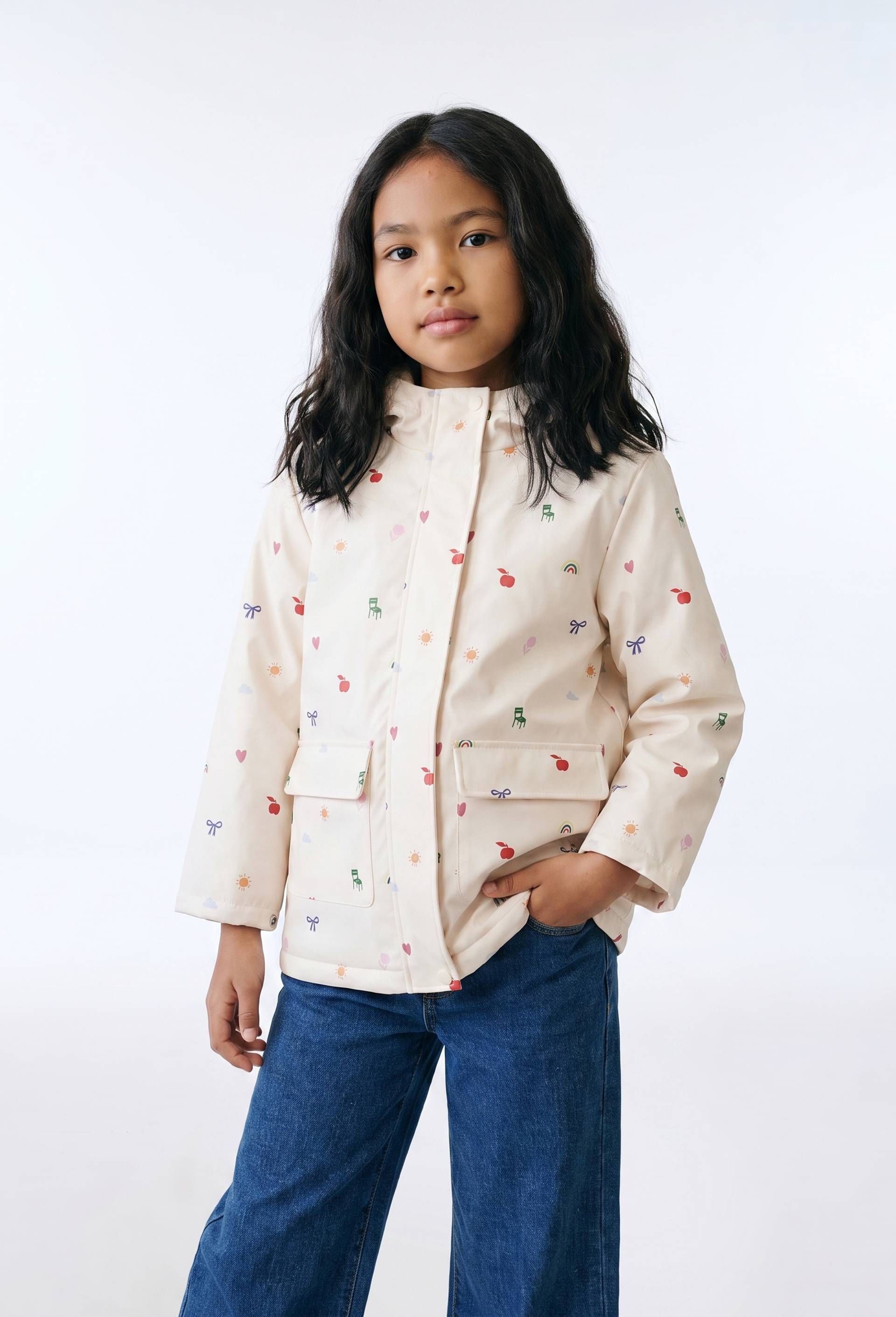 Cir&eacute; imprim&eacute; doubl&eacute; sherpa, Beige clair, large image number 2.0