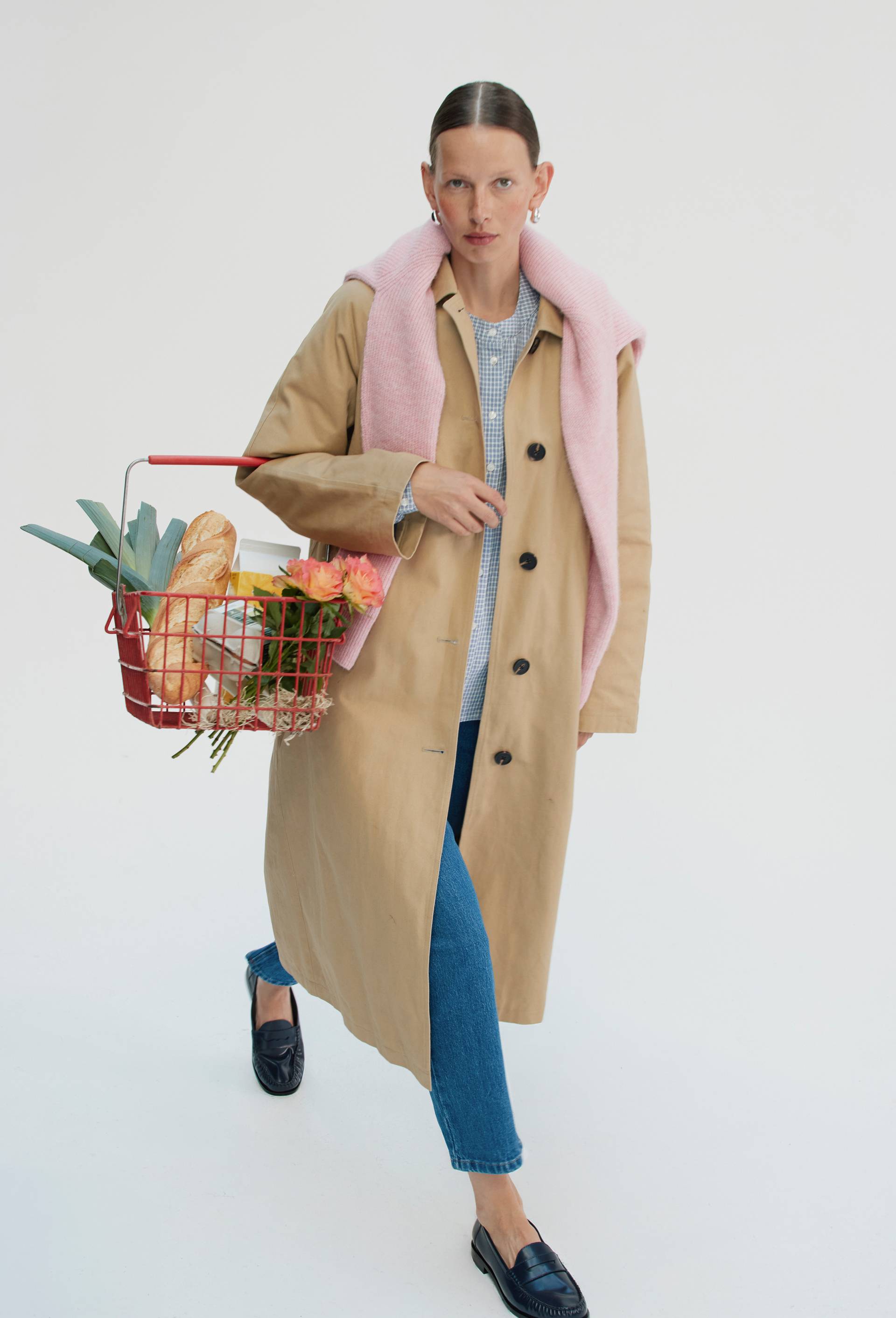 Trench long en coton avec doublure matelass&eacute;e amovible, Beige, large image number 0.0
