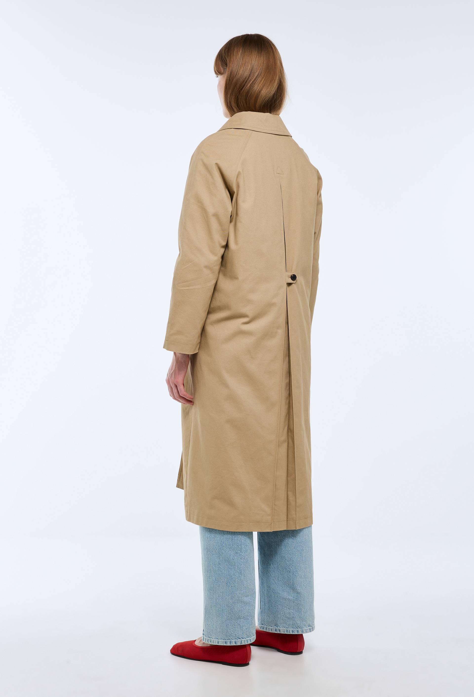 Trench long en coton avec doublure matelass&eacute;e amovible, Beige, large image number 1