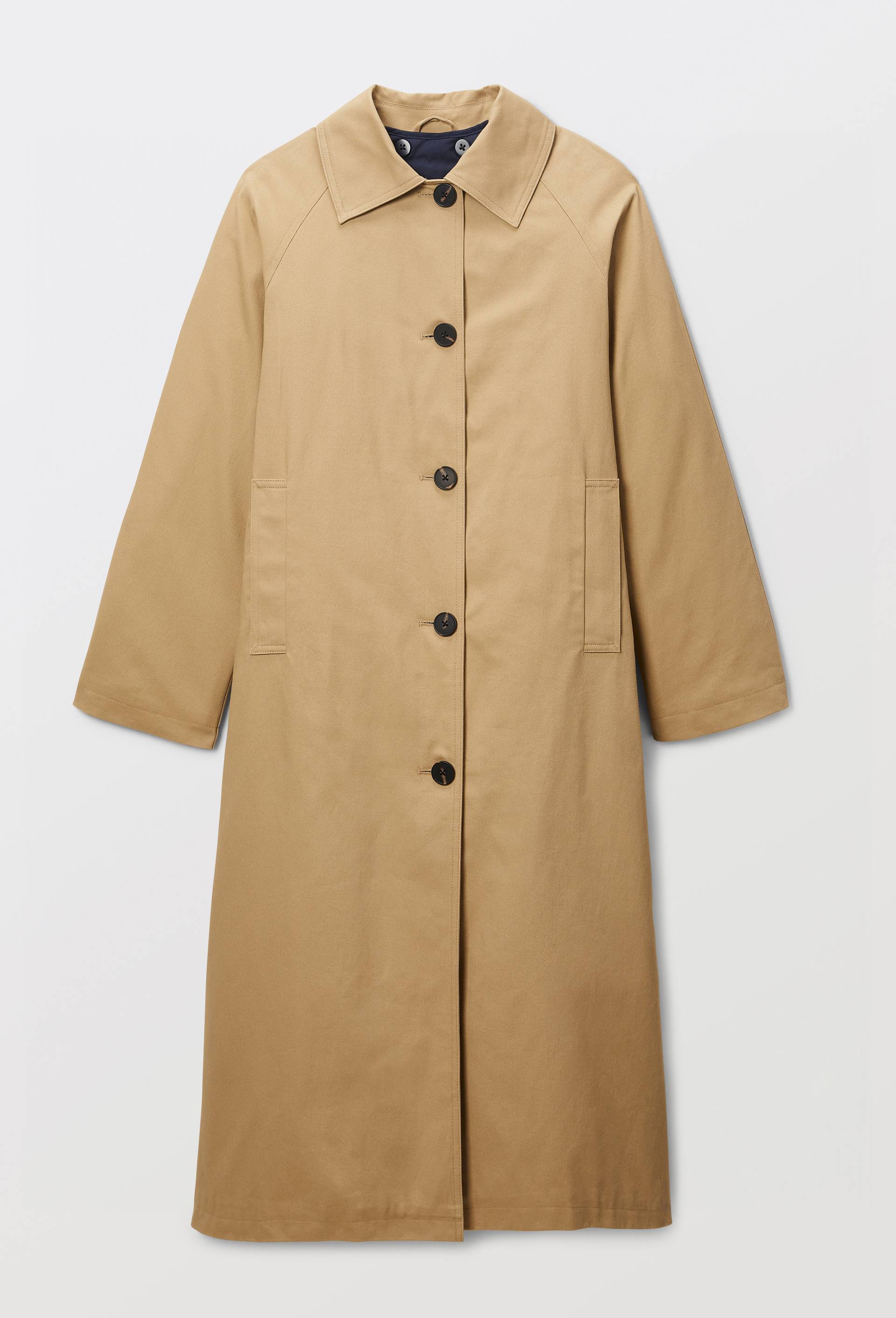 Trench long en coton avec doublure matelass&eacute;e amovible, Beige, large image number 2.0