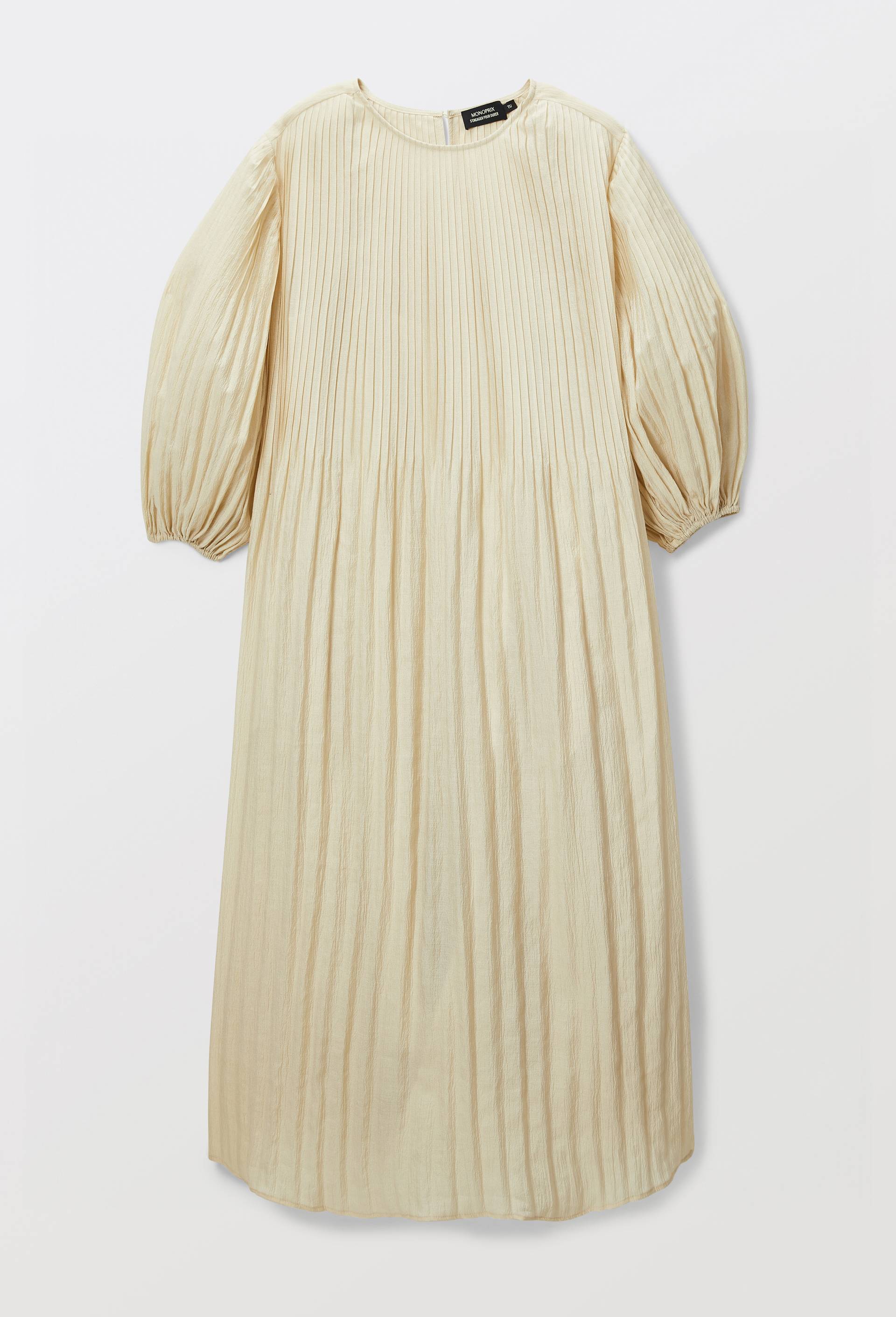 Robe longue ample unie, Beige, large image number 2.0