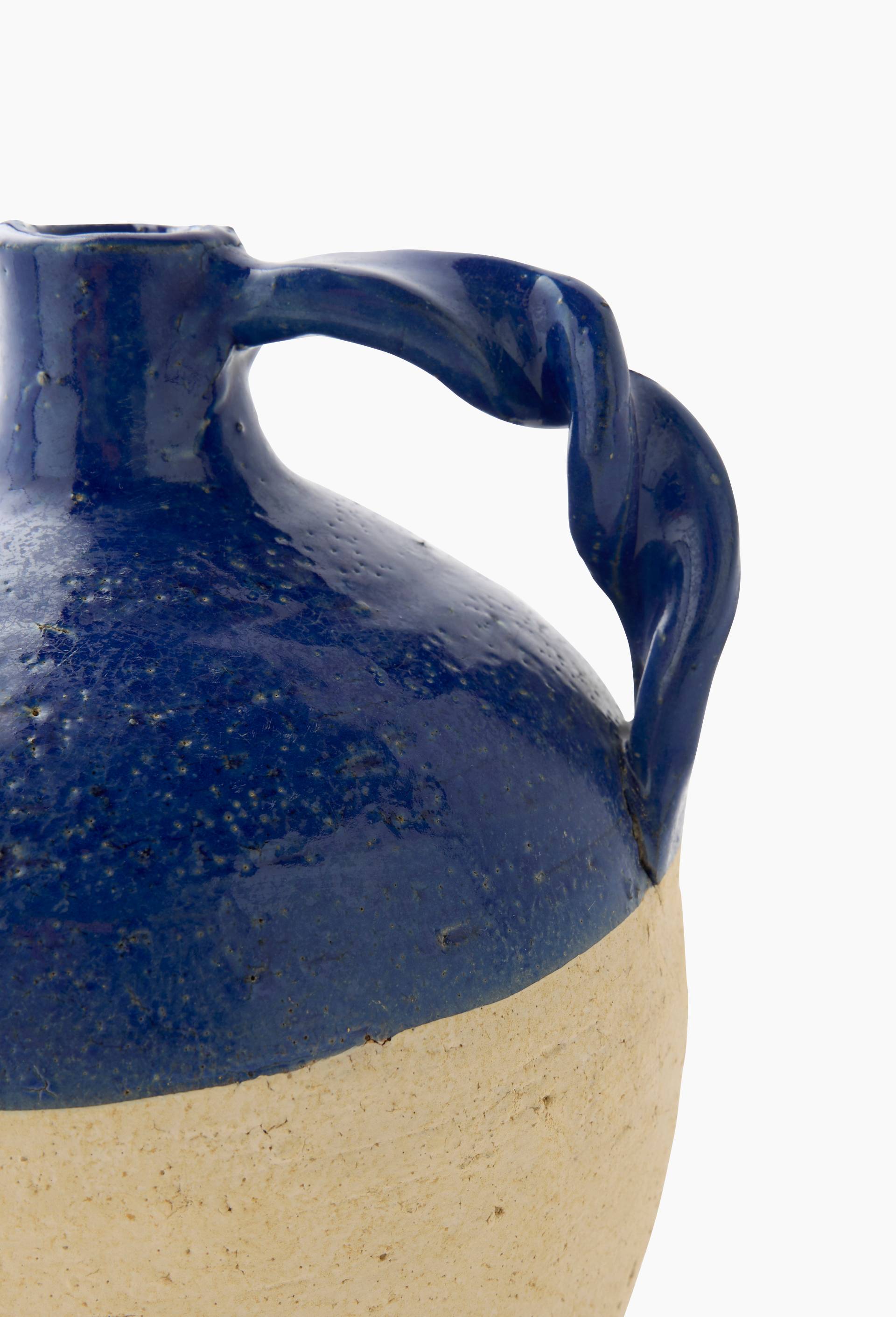 Vase, 19x18xH26,5cm, en c&eacute;ramique, Bleu, large image number 2