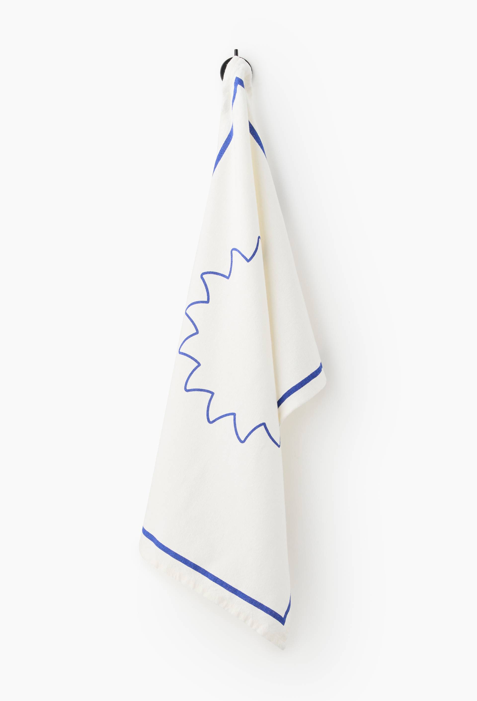 Torchon, 50x70cm, 100% coton, Bleu, large image number 0.0