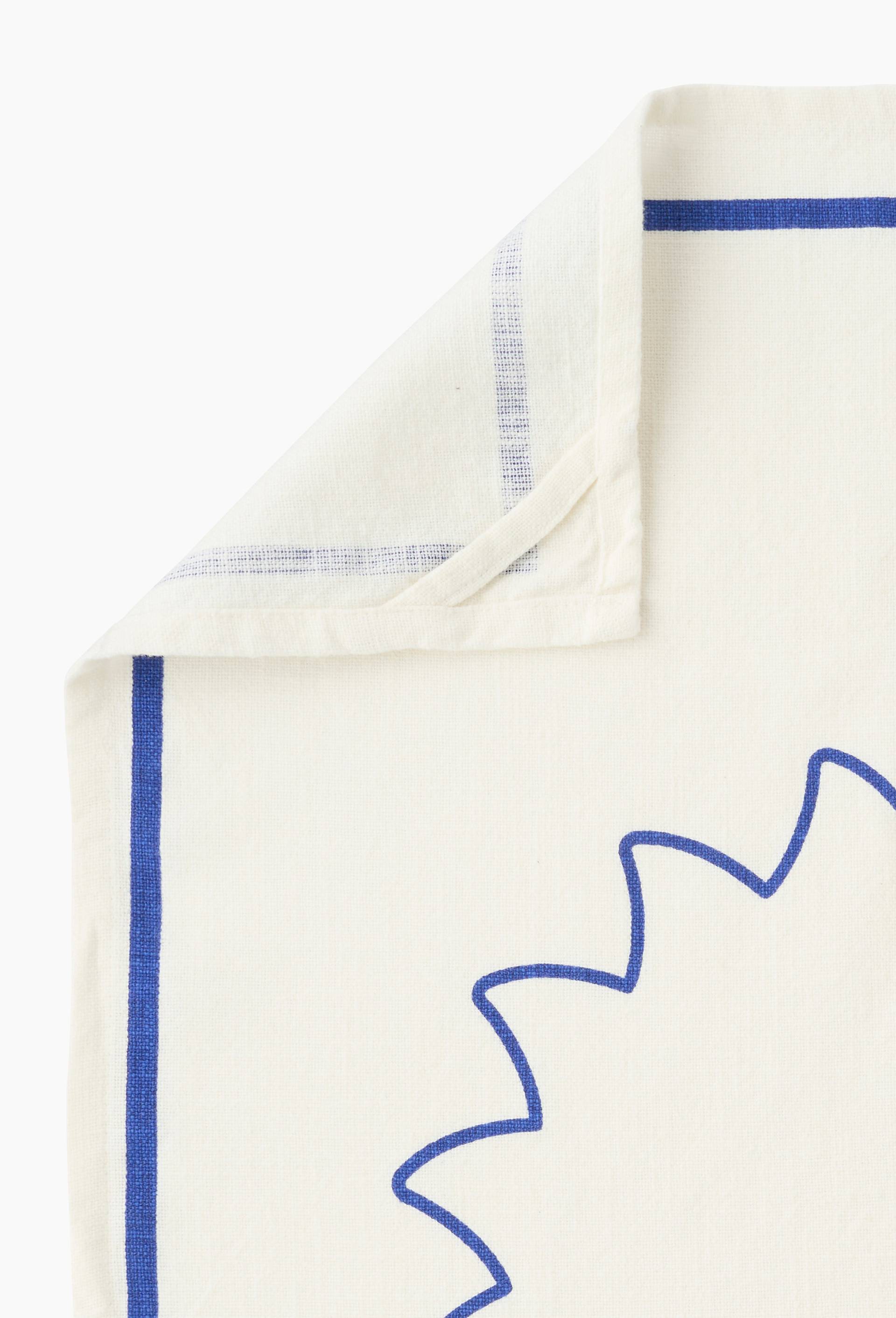 Torchon, 50x70cm, 100% coton, Bleu, large image number 2