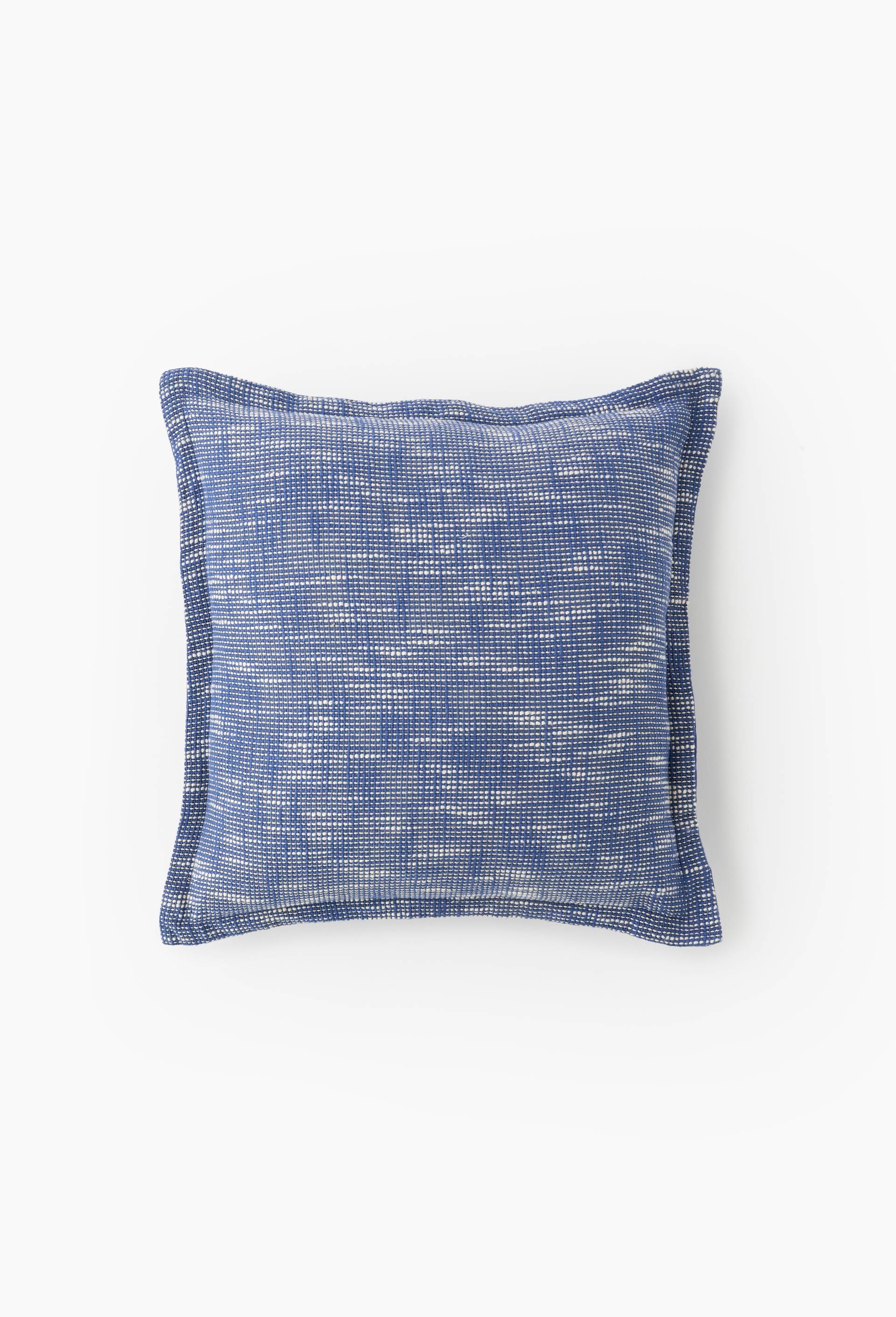 Coussin uni, 45x45cm, 100% coton, Bleu, large image number 0.0