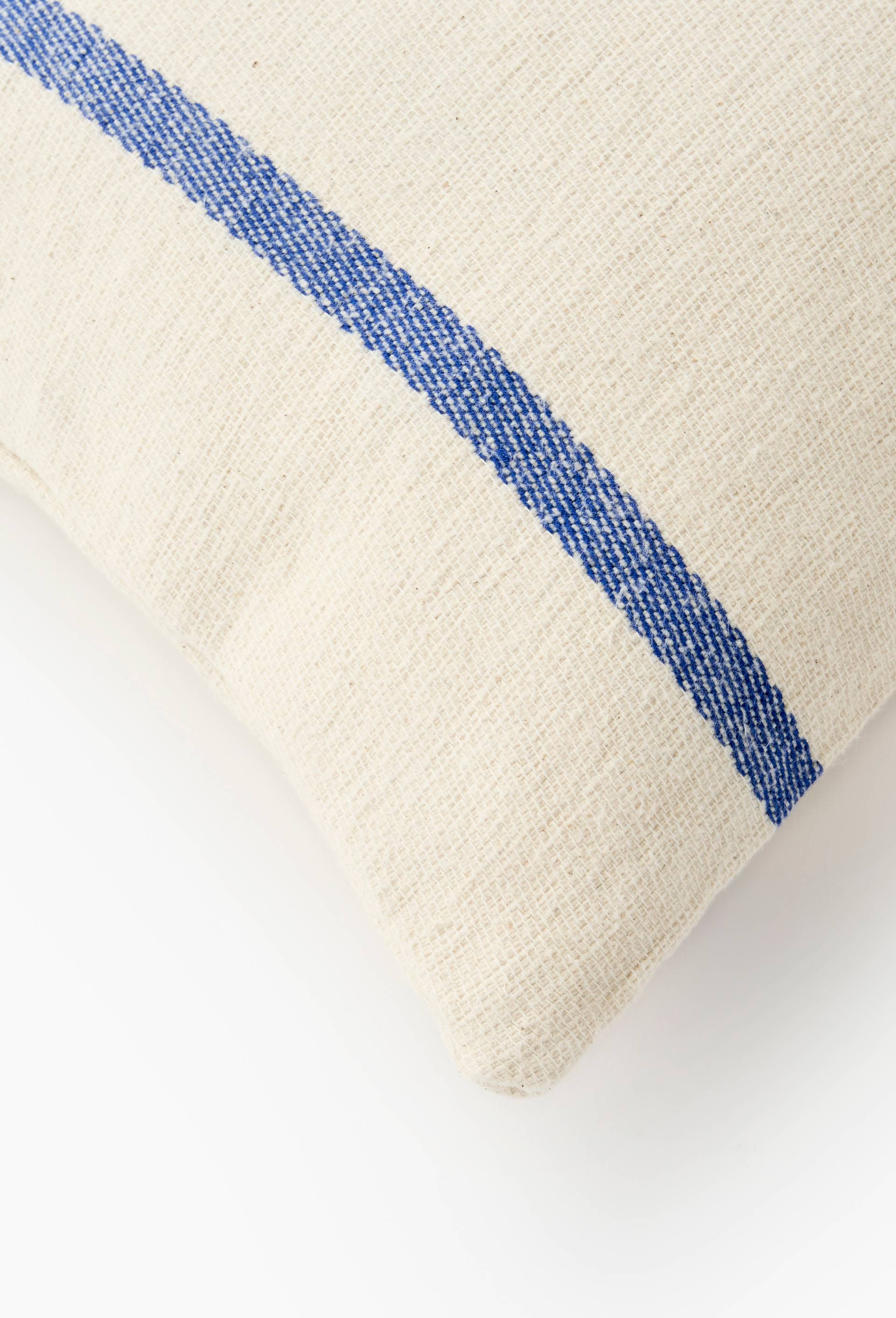 Coussin ray&eacute;, 35x70cm, 100% coton et Oekotex, Ecru, large image number 2.0