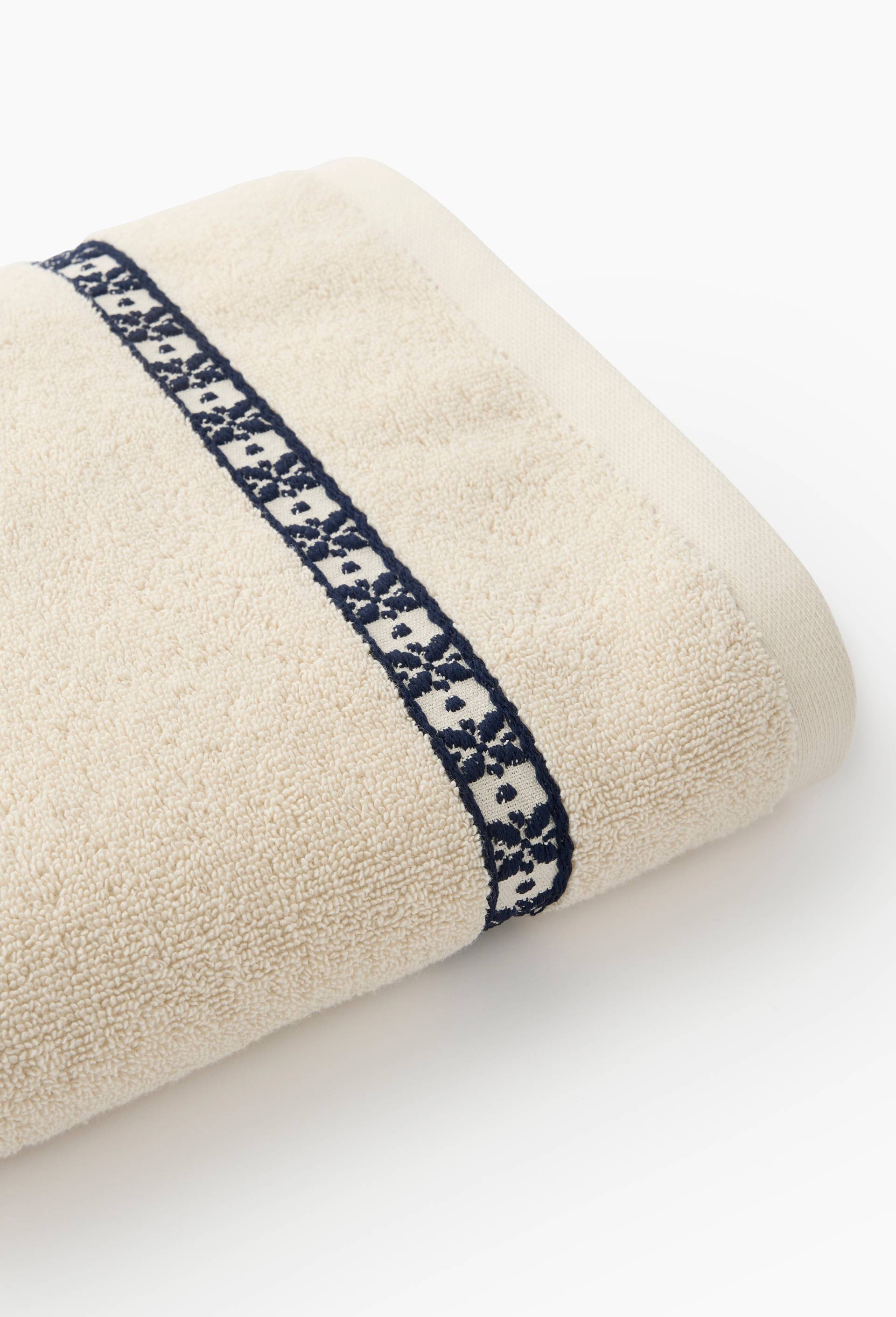 Drap de bain, 70x140cm, 100% coton, GOTS, Bleu, large image number 1