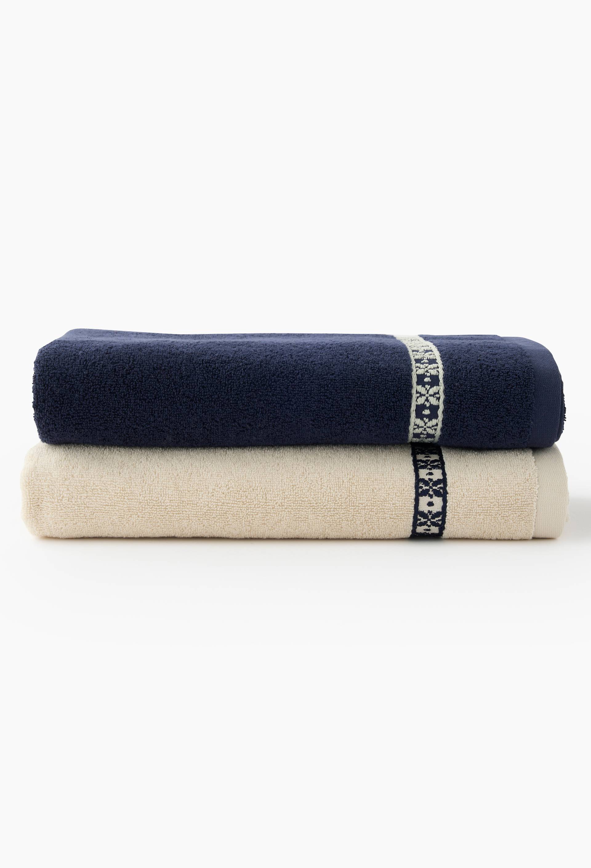 Drap de bain, 70x140cm, 100% coton, GOTS, Bleu, large image number 2.0