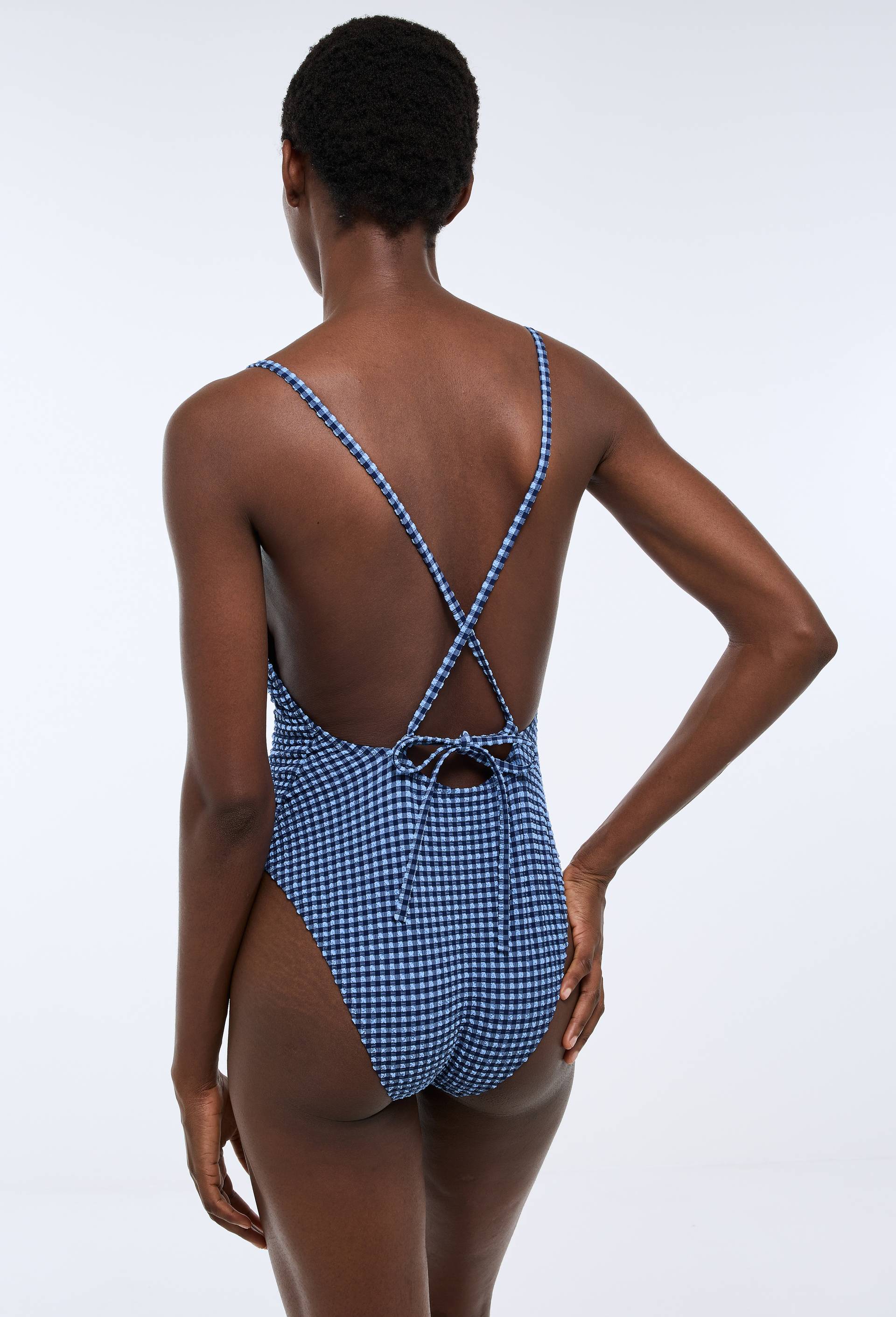 Maillot de bain 1 pi&egrave;ce KARLITA, Bleu fonc&eacute;, large image number 2.0