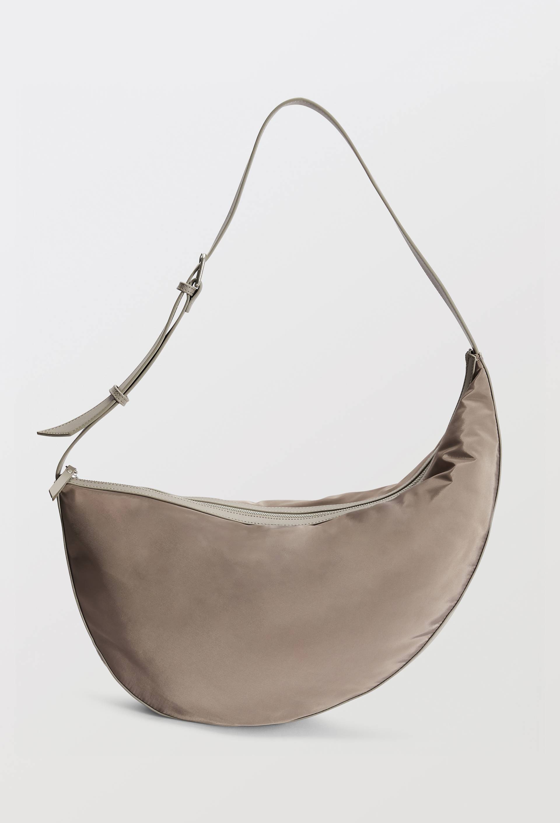 Sac asym&eacute;trique port&eacute; travers, Brun, swatch image