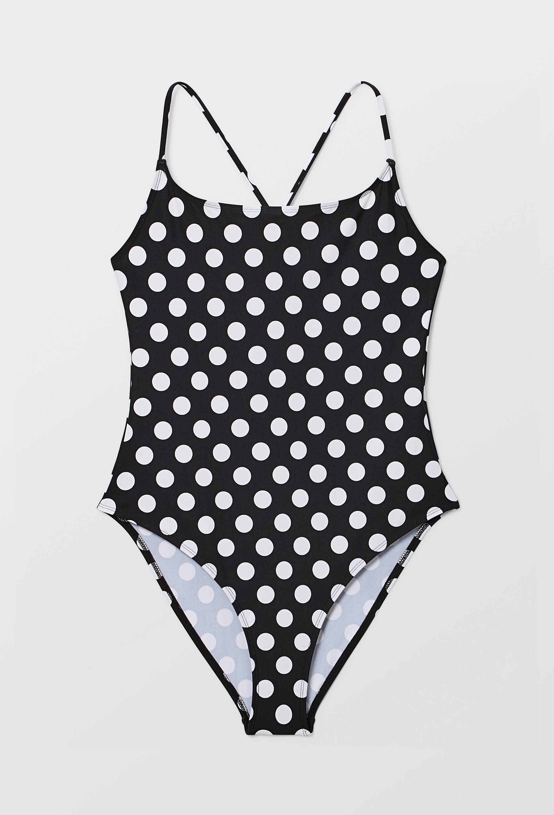 Maillot de bain 1 pi&egrave;ce IVIA POIS, Noir, large image number 3