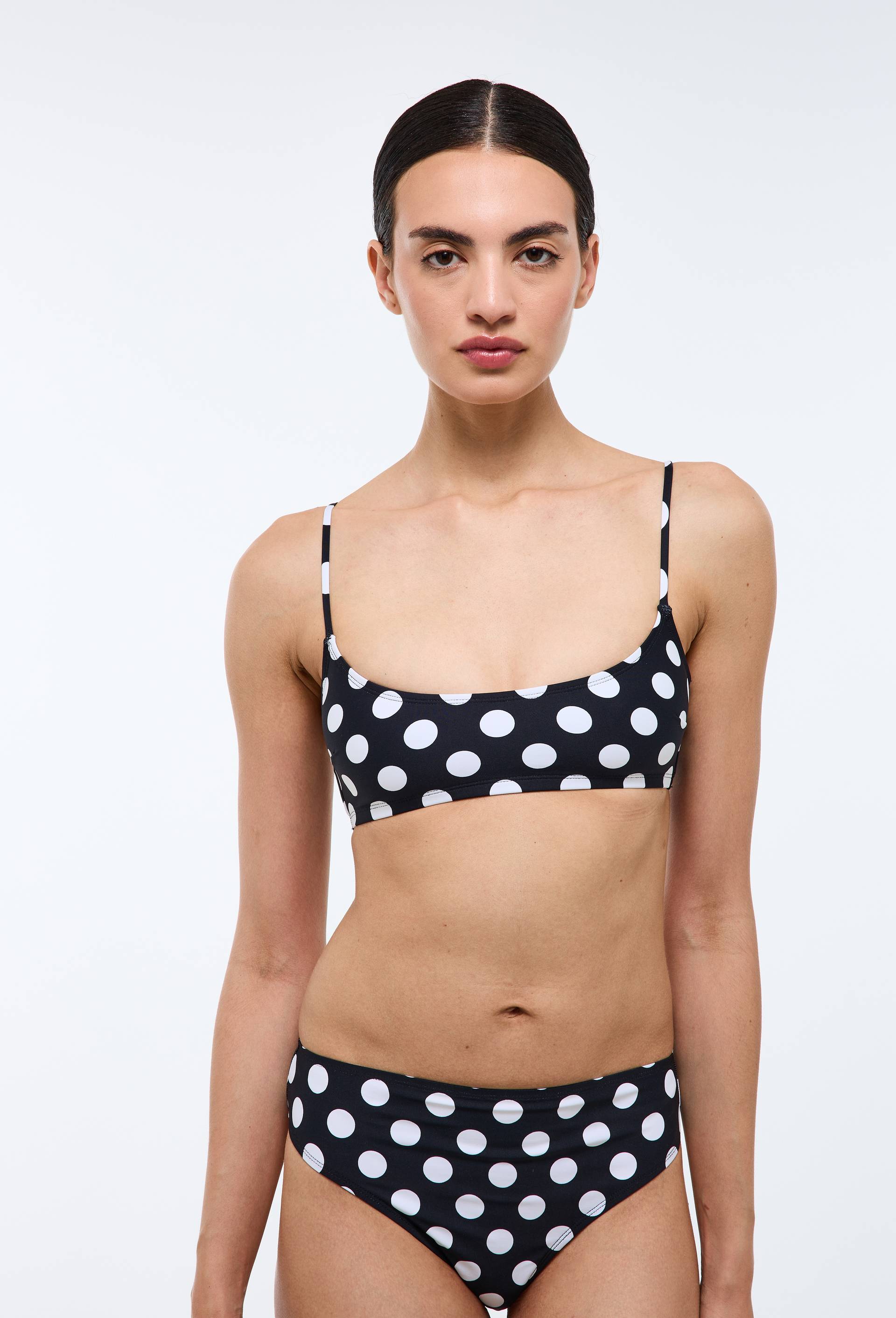 Haut de maillot de bain IVIA POIS, Noir, large image number 0