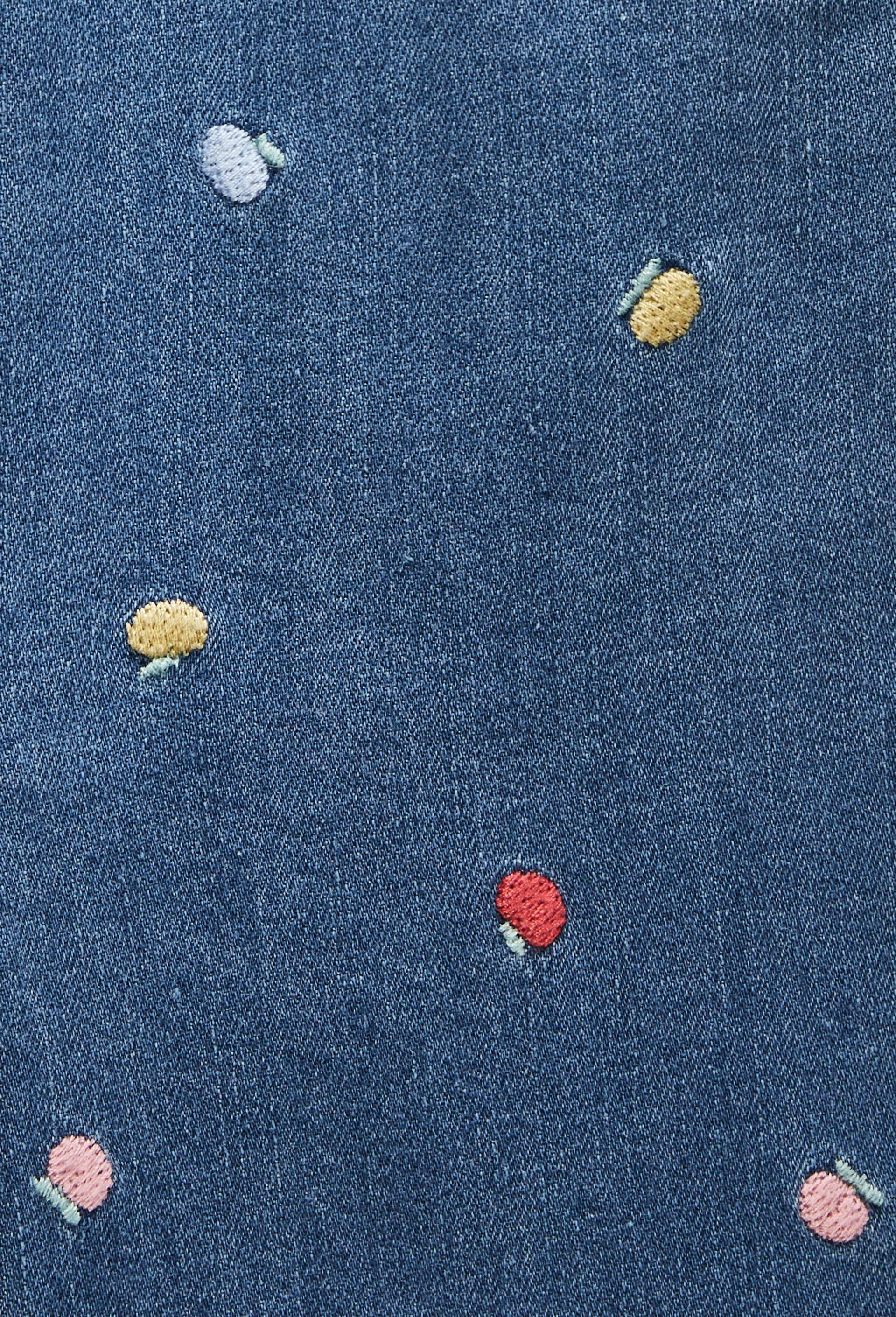 Pantalon en jean &agrave; patch, Bleu, large image number 3.0