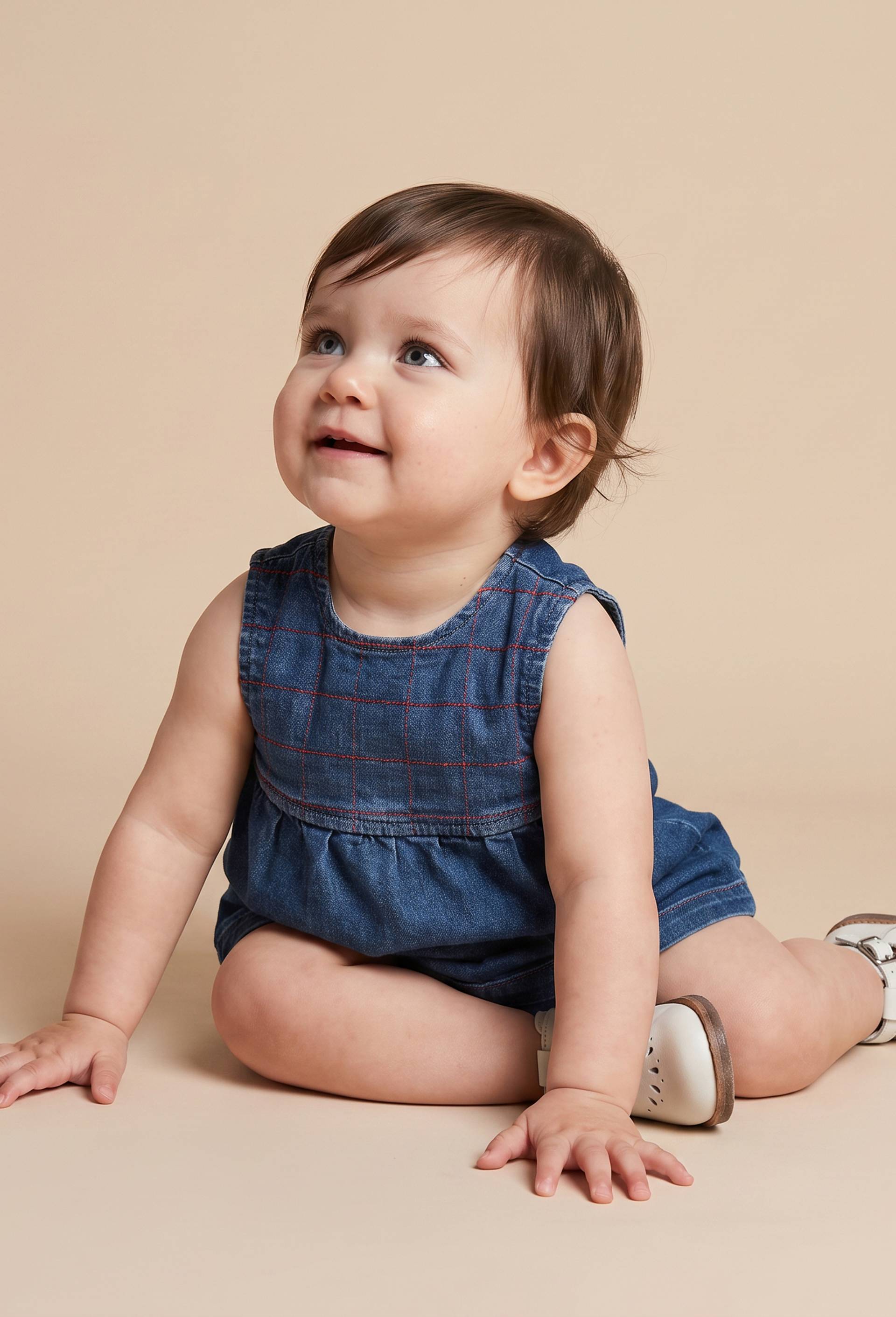 Robe en jean avec bloomer, Bleu, large image number 1