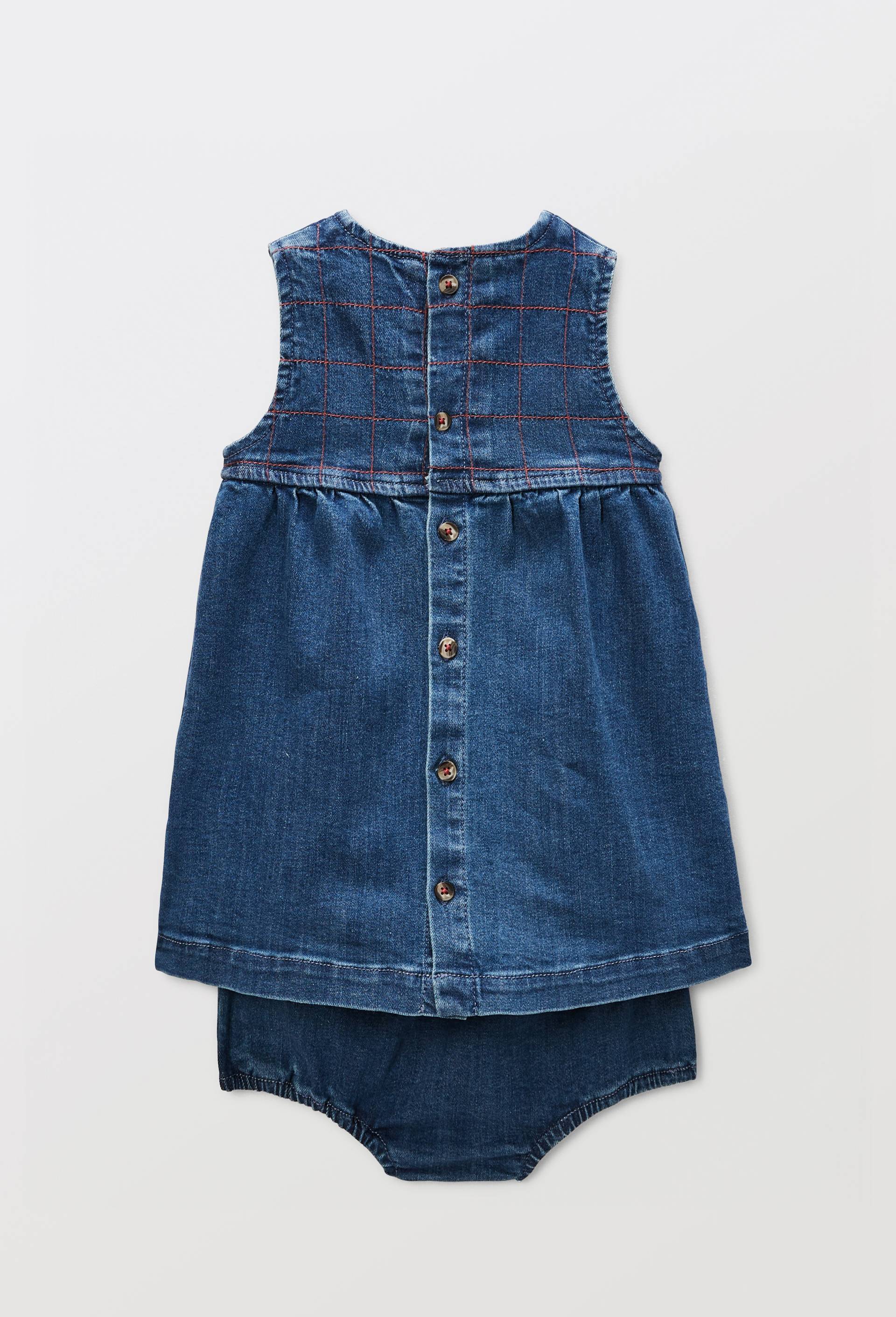 Robe en jean avec bloomer, Bleu, large image number 2.0