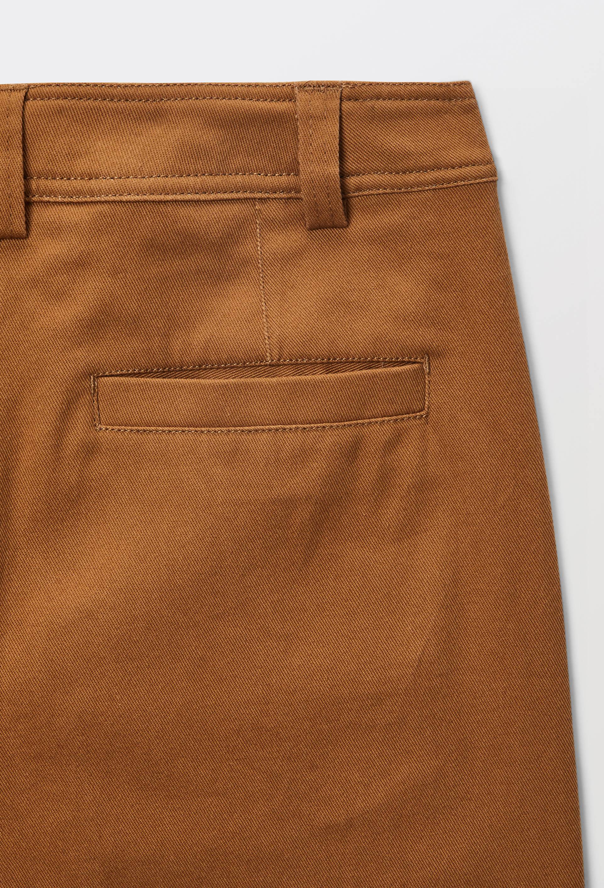 Pantalon barrel avec poches c&ocirc;t&eacute;s en coton BIO GOTS, Beige, large image number 4.0