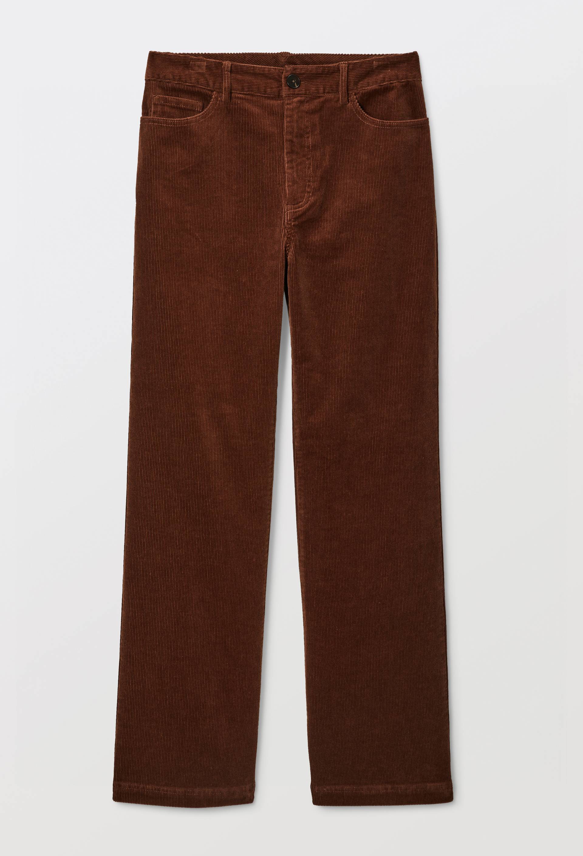 Pantalon large en velours en coton BIO GOTS, Brun, large image number 2.0