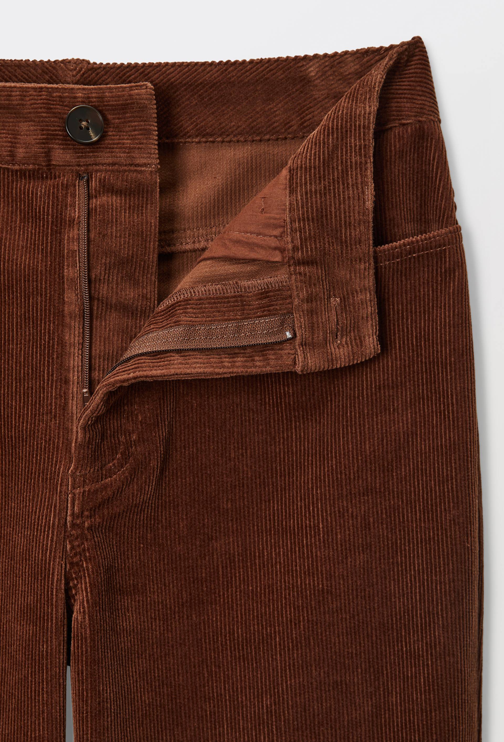 Pantalon large en velours en coton BIO GOTS, Brun, large image number 3.0