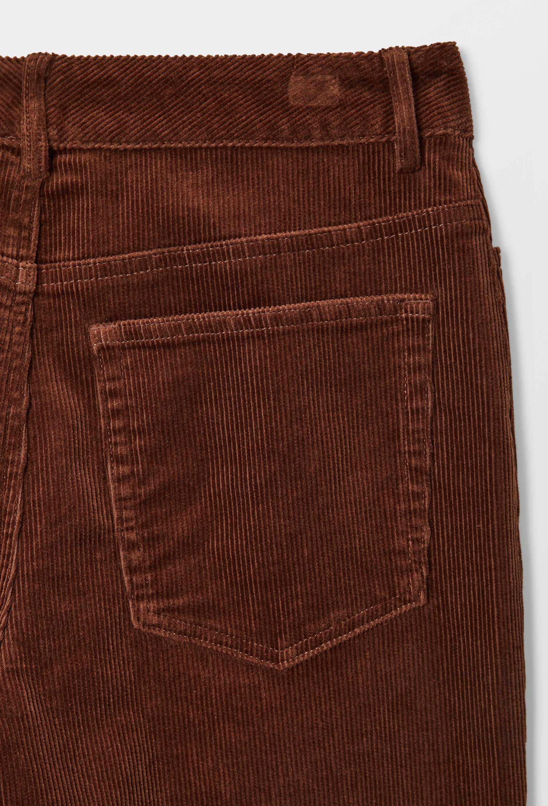 Pantalon large en velours en coton BIO GOTS, Brun, large image number 4.0