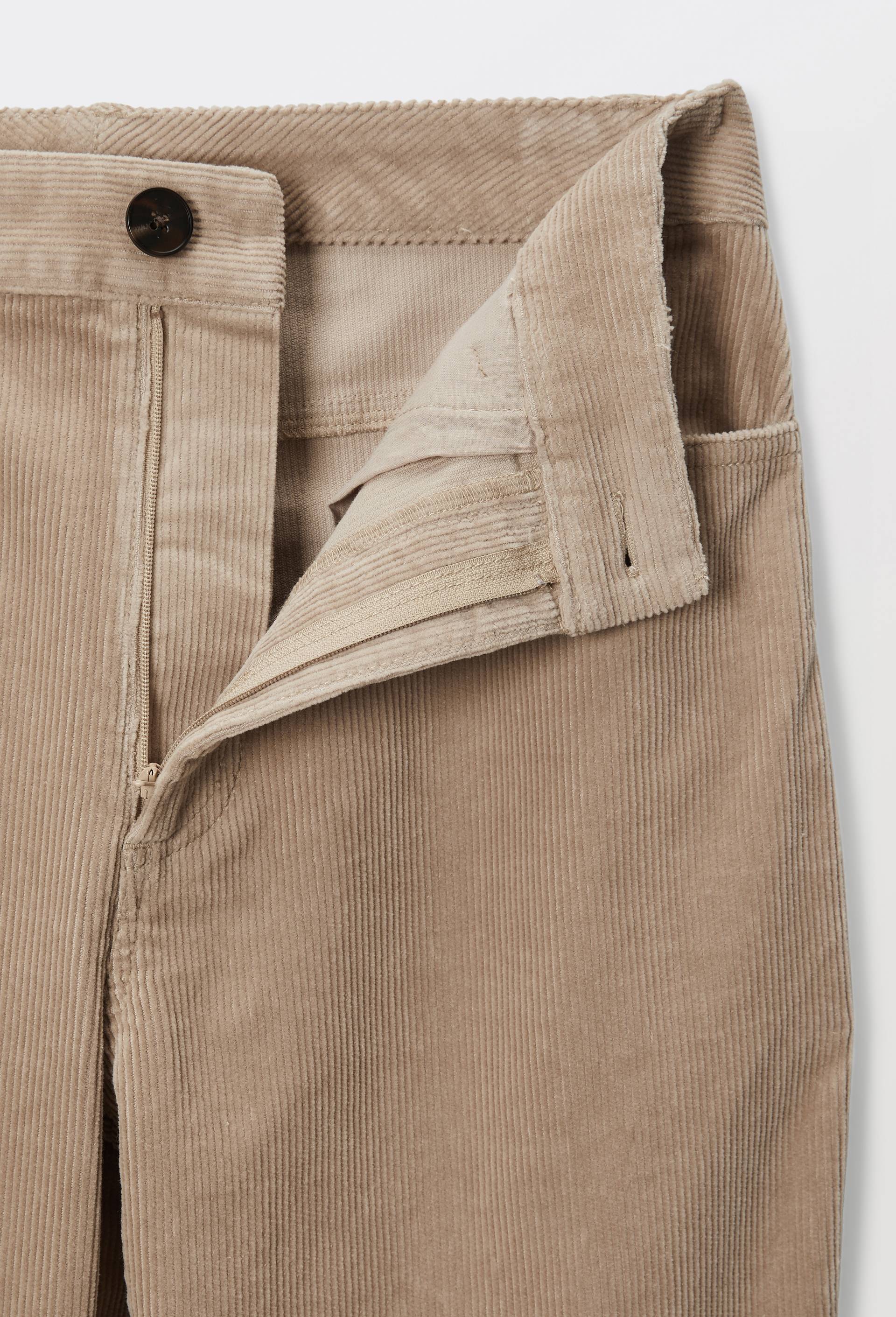 Pantalon large en velours en coton BIO GOTS, Beige clair, large image number 3