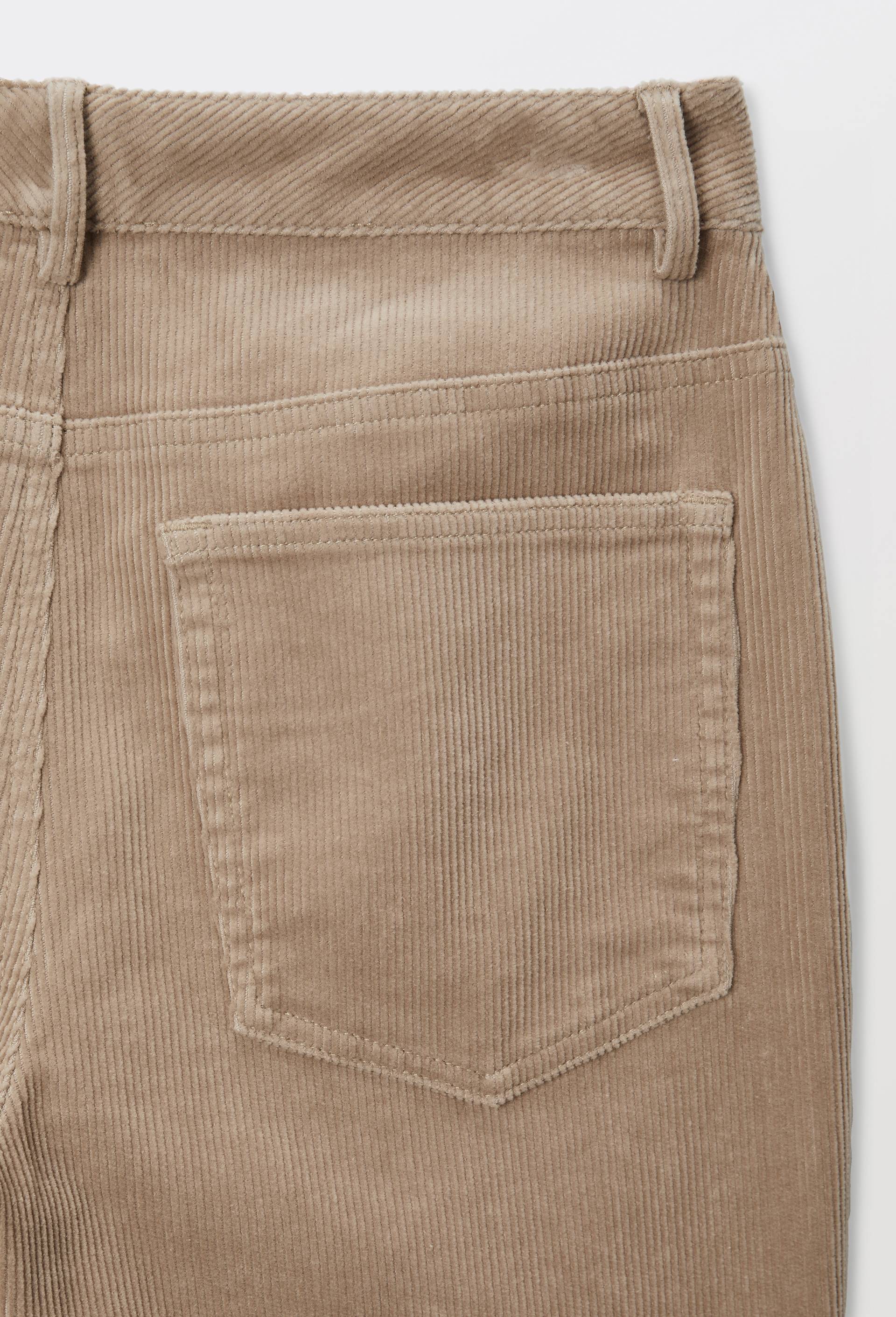Pantalon large en velours en coton BIO GOTS, Beige clair, large image number 4.0