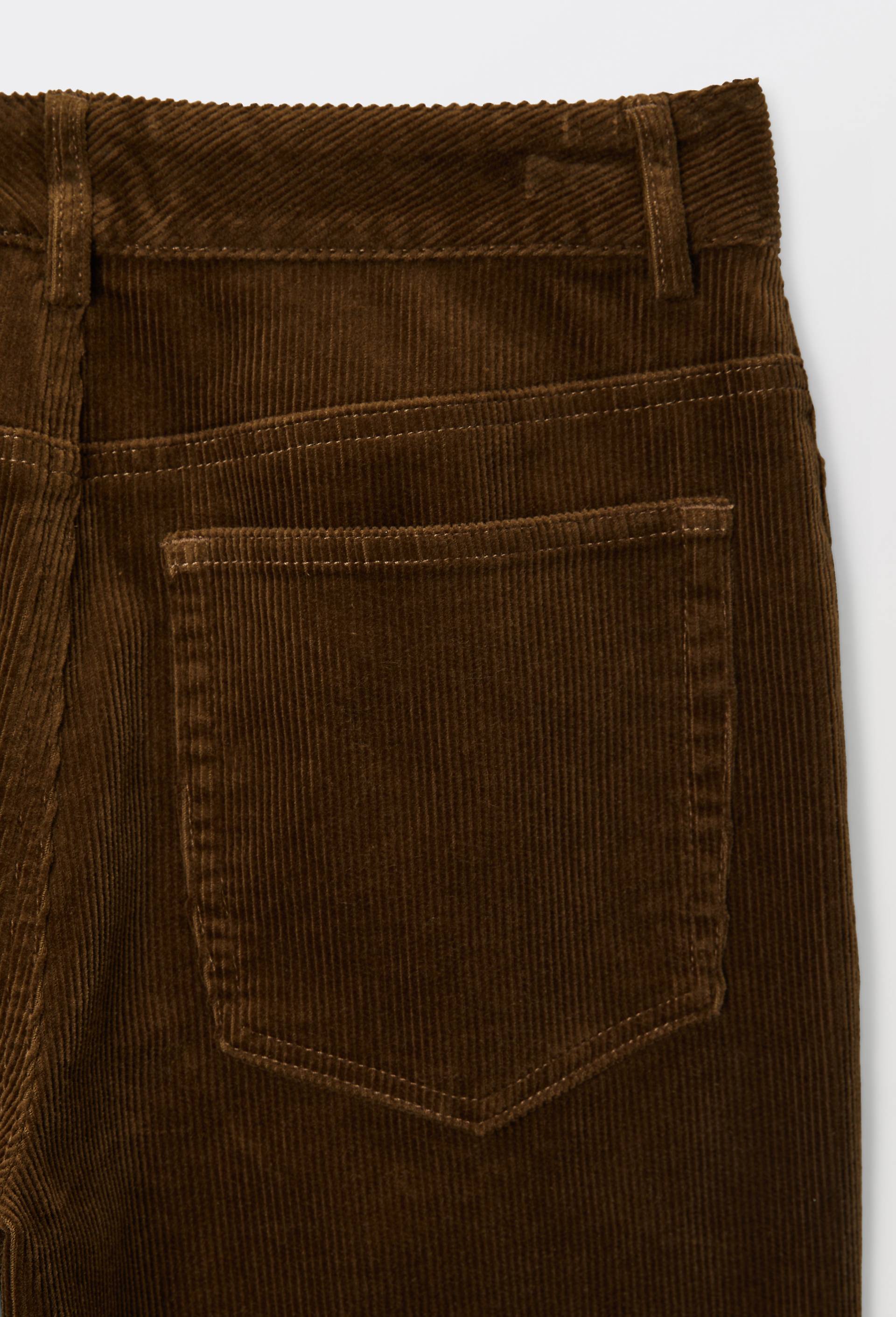 Pantalon large en velours en coton BIO GOTS, Vert fonc&eacute;, large image number 4