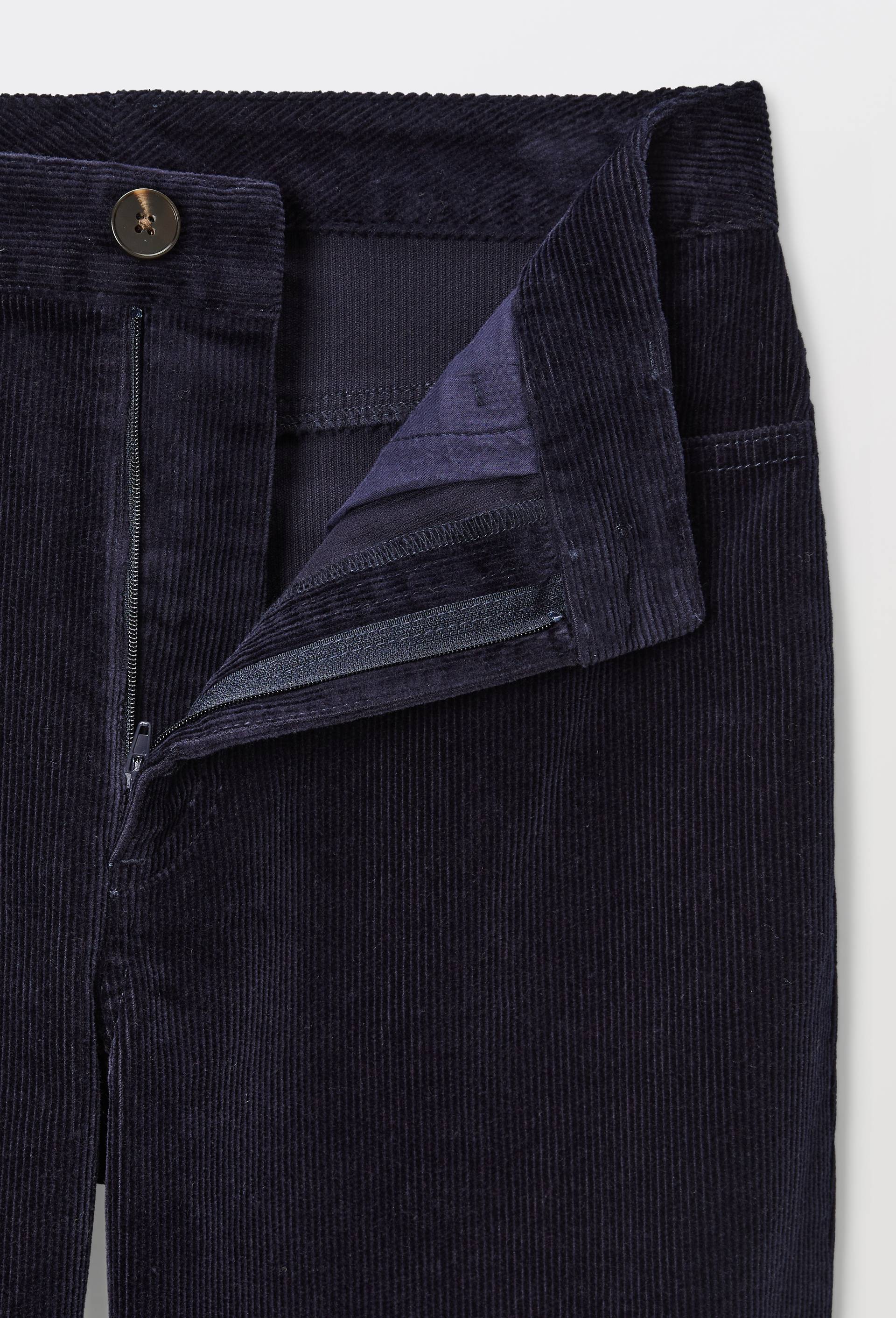 Pantalon large en velours en coton BIO GOTS, Bleu fonc&eacute;, large image number 3.0
