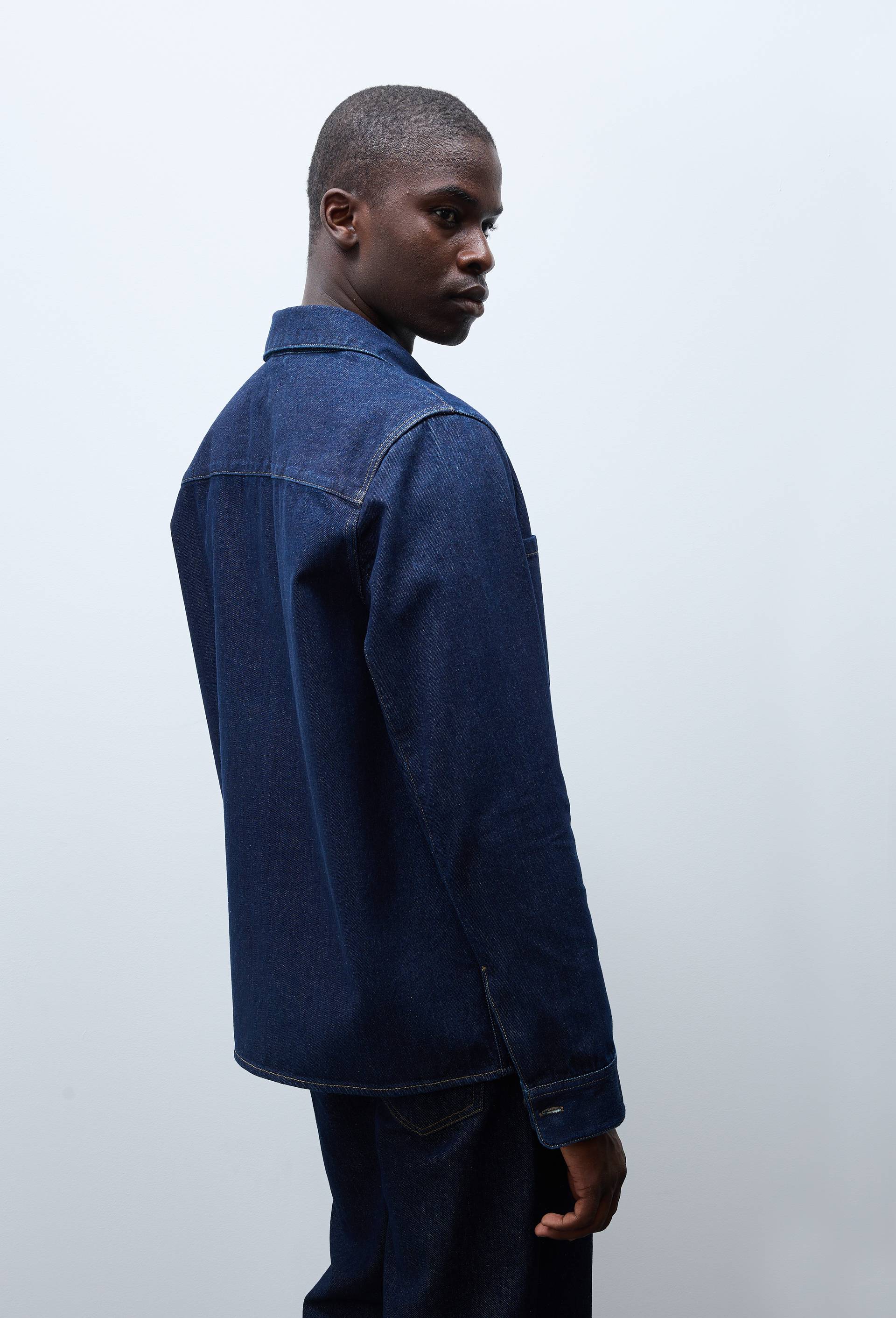 Surchemise en jean en coton, Bleu, large image number 2.0