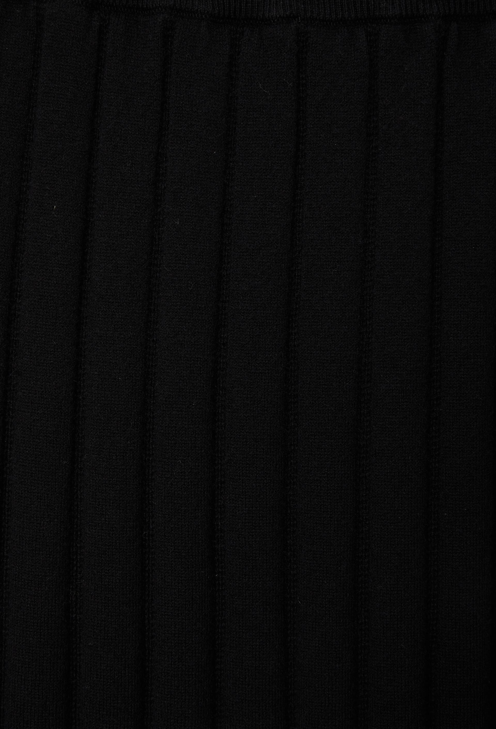 Jupe en maille &agrave; c&ocirc;tes, Noir, large image number 4.0