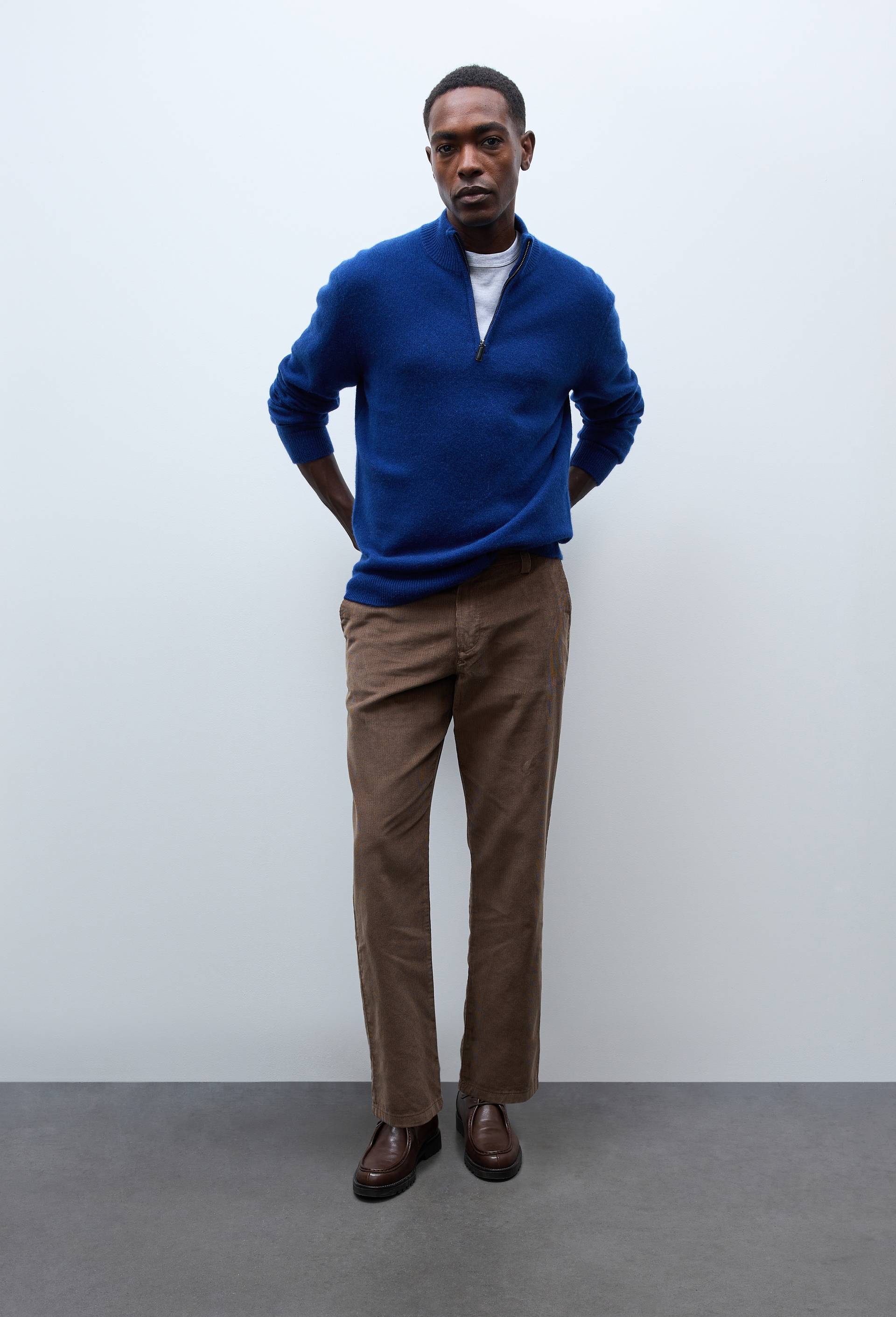 Pantalon velours en coton BIO GOTS, Brun, large image number 0.0