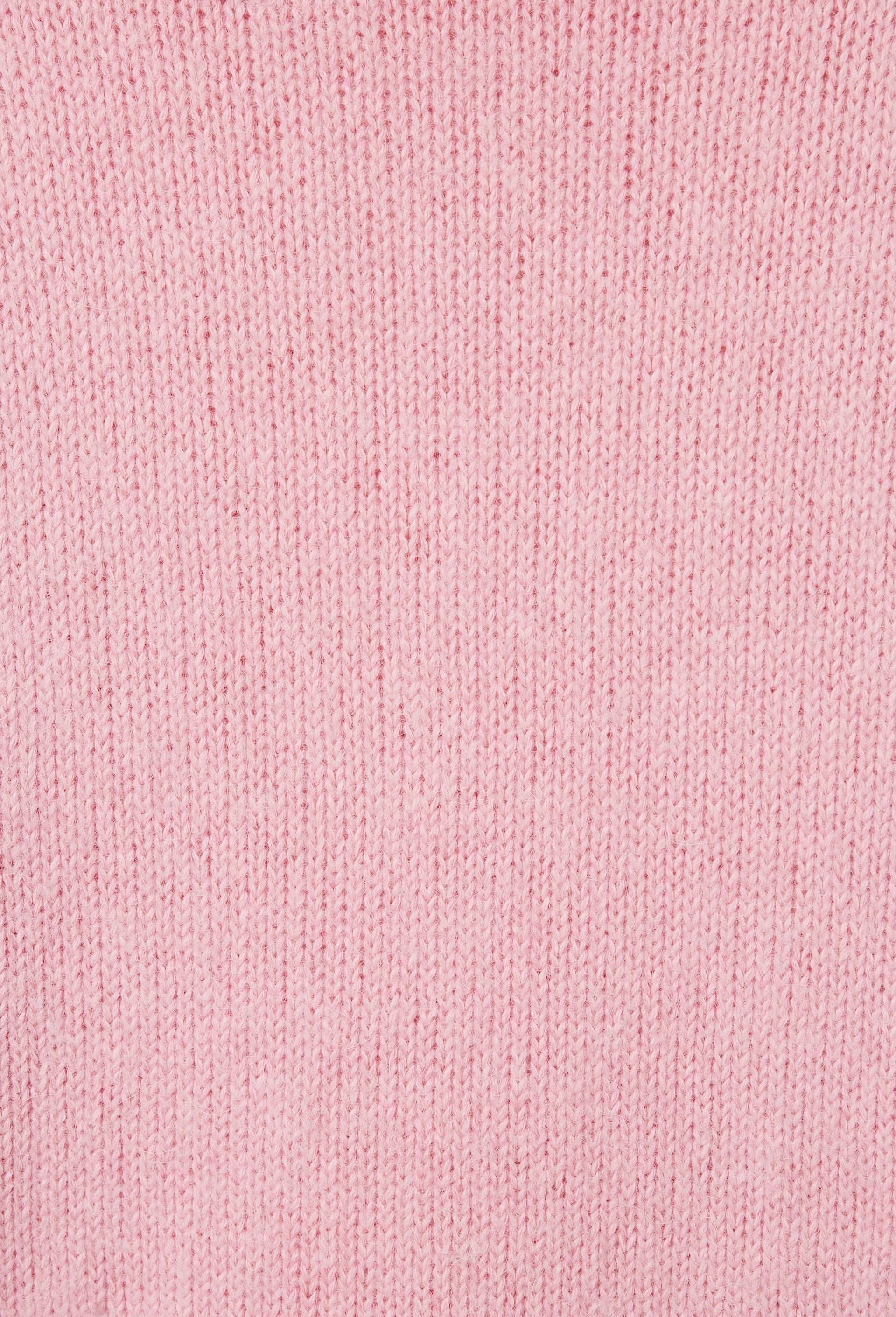Pull col roul&eacute; uni contenant de l'alpaga, Rose, large image number 4