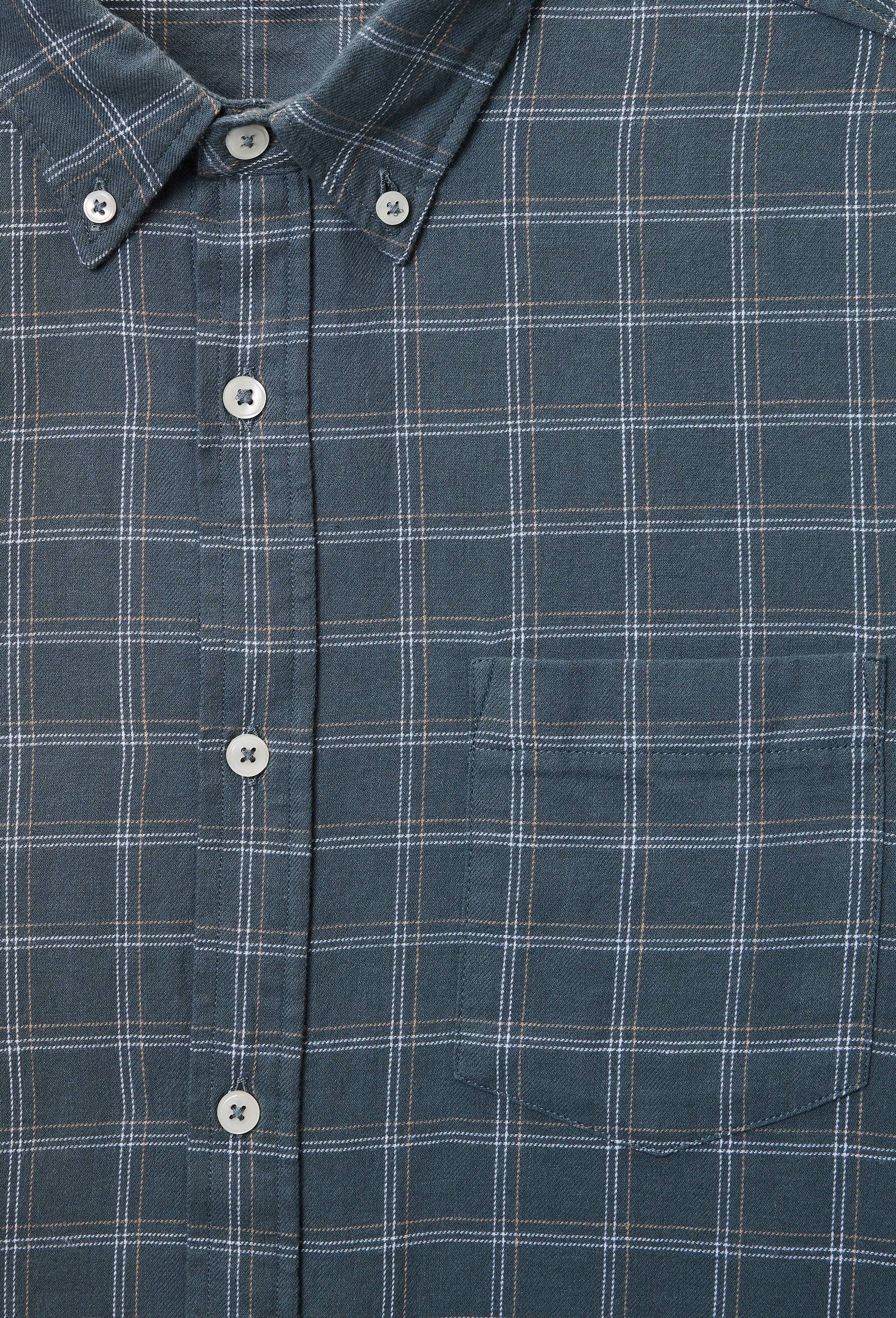 Chemise manches longues &agrave; carreaux en flanelle de coton BIO GOTS, Vert fonc&eacute;, large image number 4.0