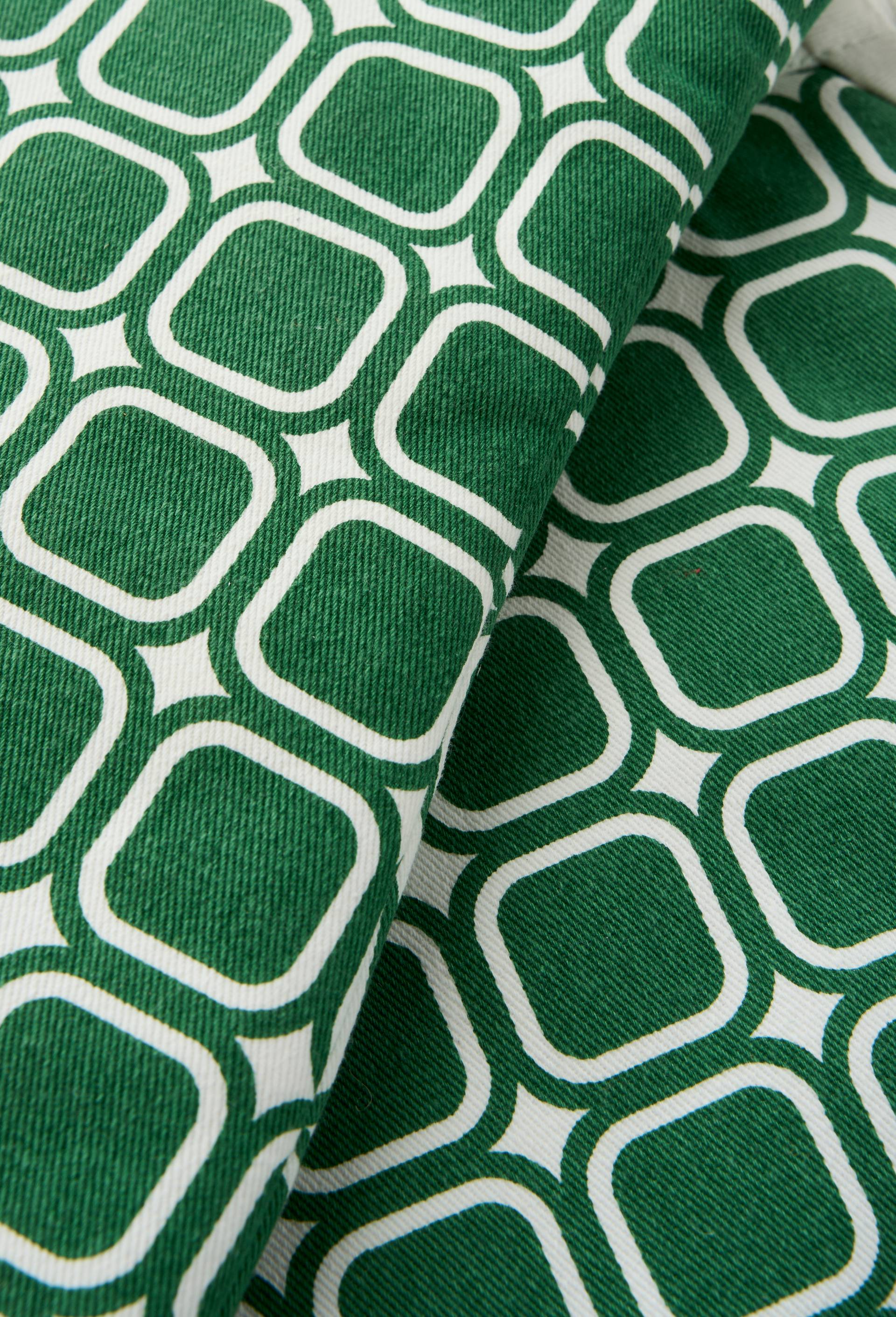 Lot gant et manique, 16x33cm + 20x20cm, 100% coton, Vert, large image number 1.0