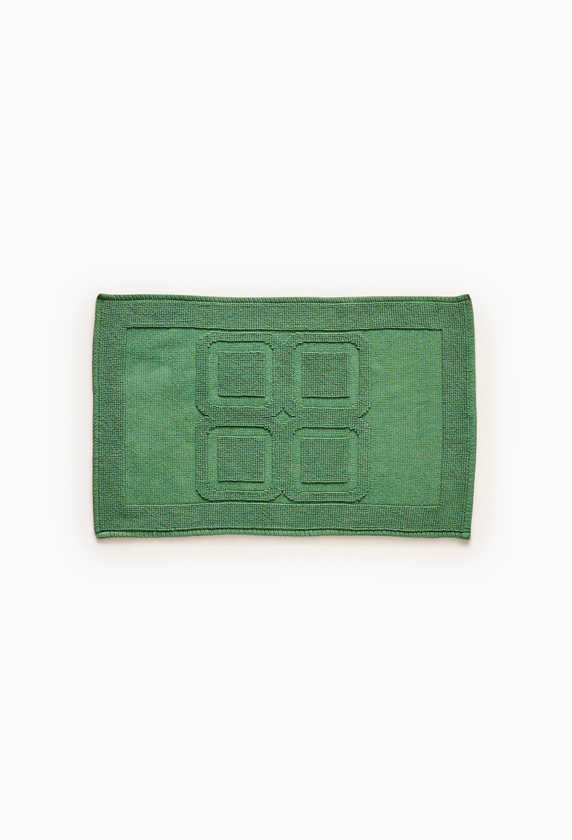 Tapis de bain, 50x80cm, 100% coton, Vert, large image number 0.0